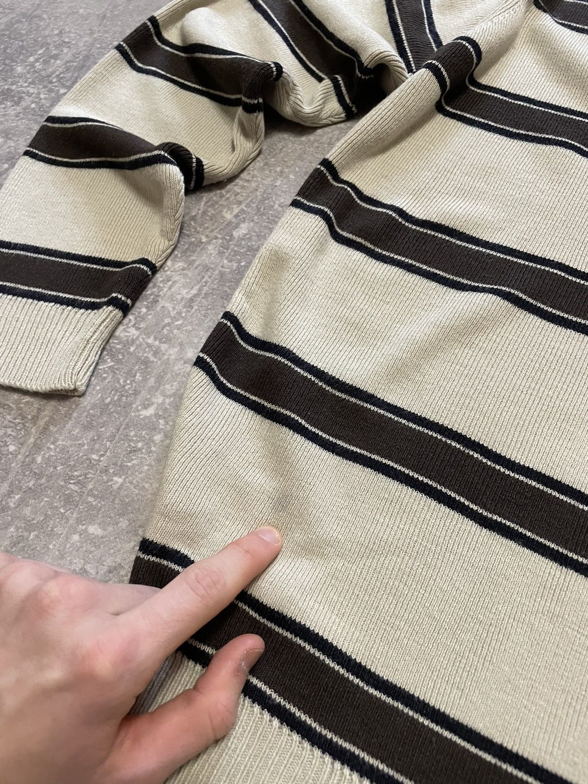 Lacoste Vintage Lacoste Striped Sweater Size US L / EU 52-54 / 3 - 16 Thumbnail