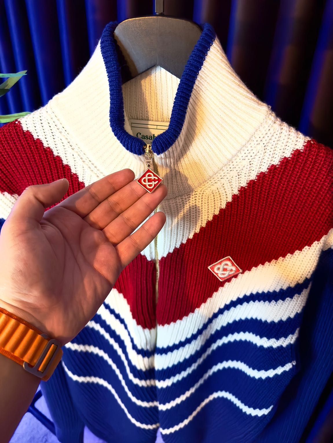 Casablanca Casablanca Chevron Zip Up Jumper Size US M / EU 48-50 / 2 - 3 Thumbnail