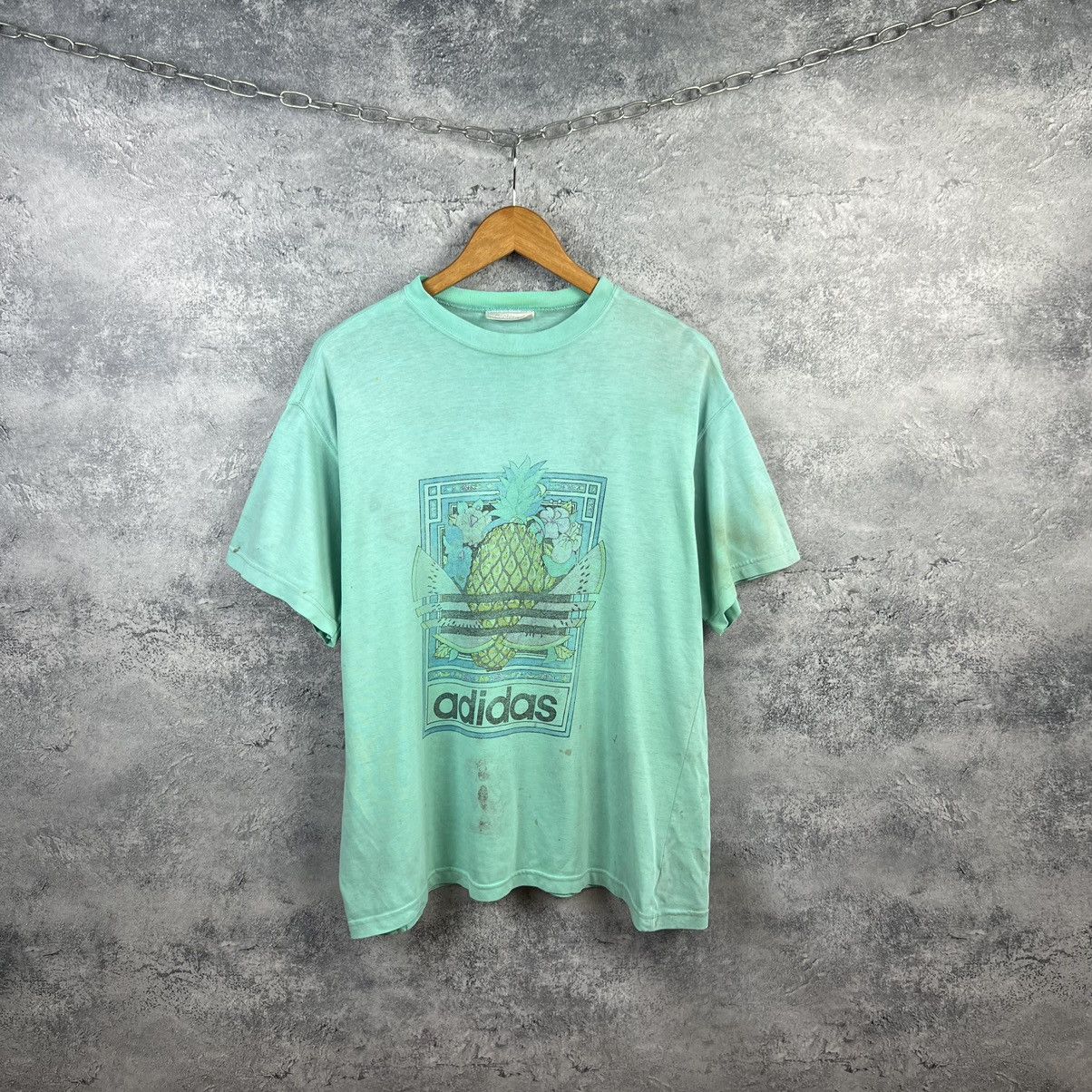 Adidas Adidas Vintage Tee Size US L / EU 52-54 / 3 - 1 Thumbnail