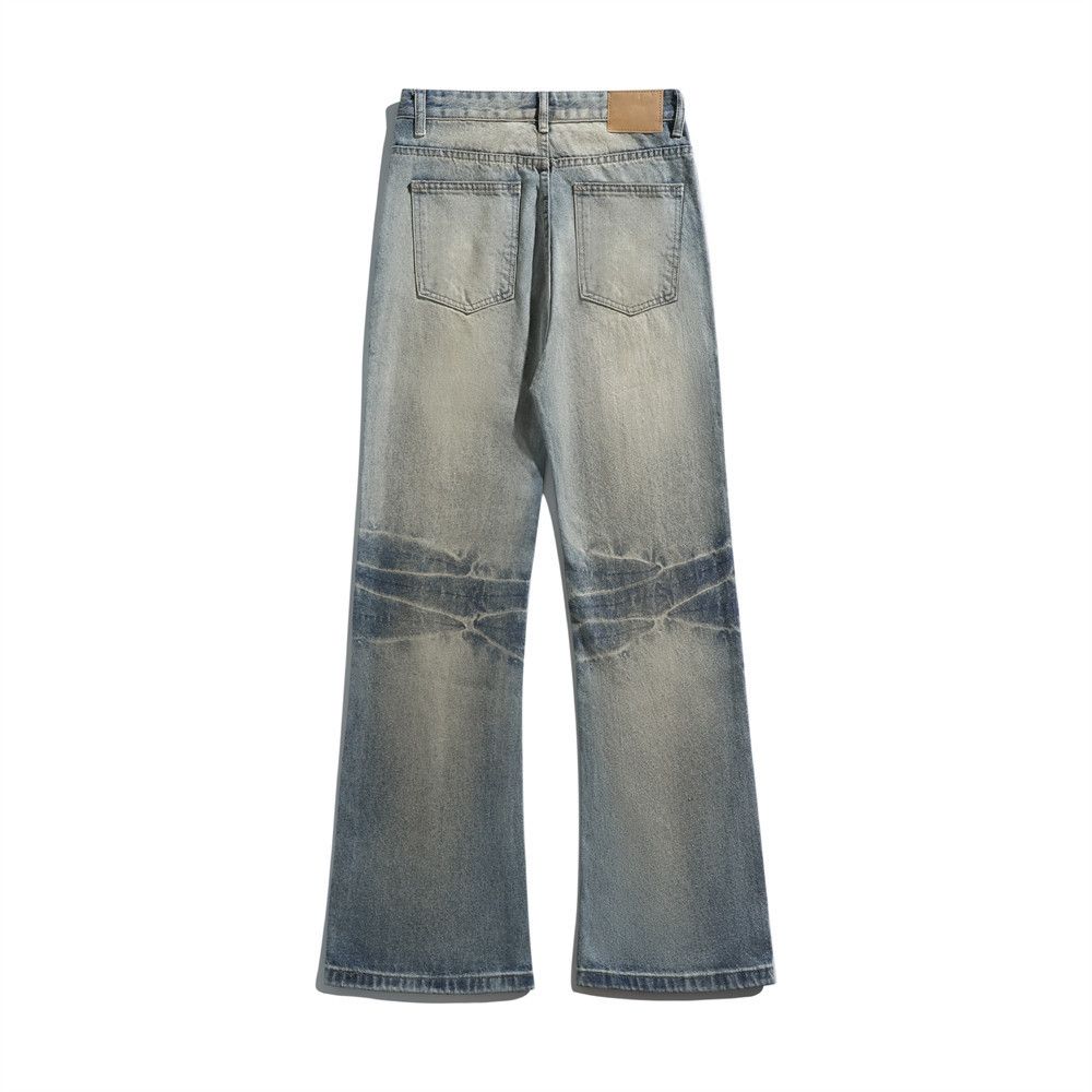 Vintage Men's loose distressed washed punk gradient vintage jeans Size US 32 / EU 48 - 2 Thumbnail