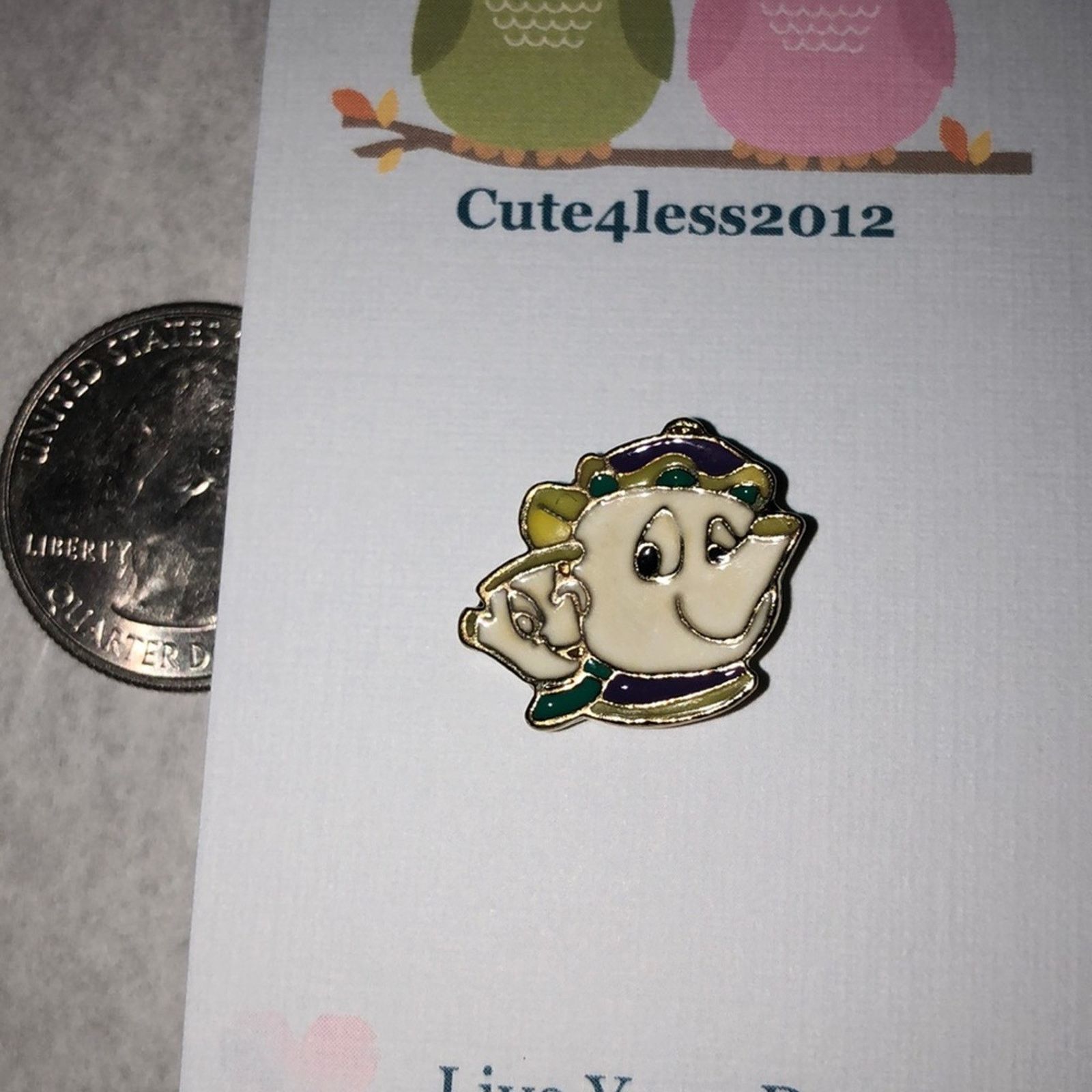 Other Beauty and the Beast Tea Cup Disney Pin Brooch Size ONE SIZE - 1 Thumbnail