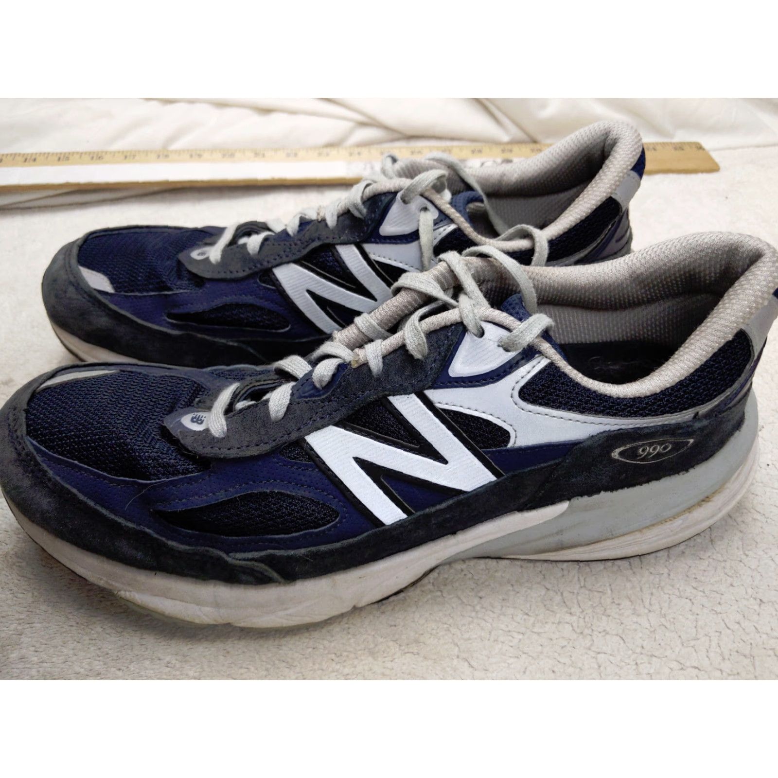 New Balance New Balance Sneaker 990 V6 Fuel Cell Made In USA Mens 12 D 43.5 Navy Blue Size US 12 / EU 45 - 2 Thumbnail