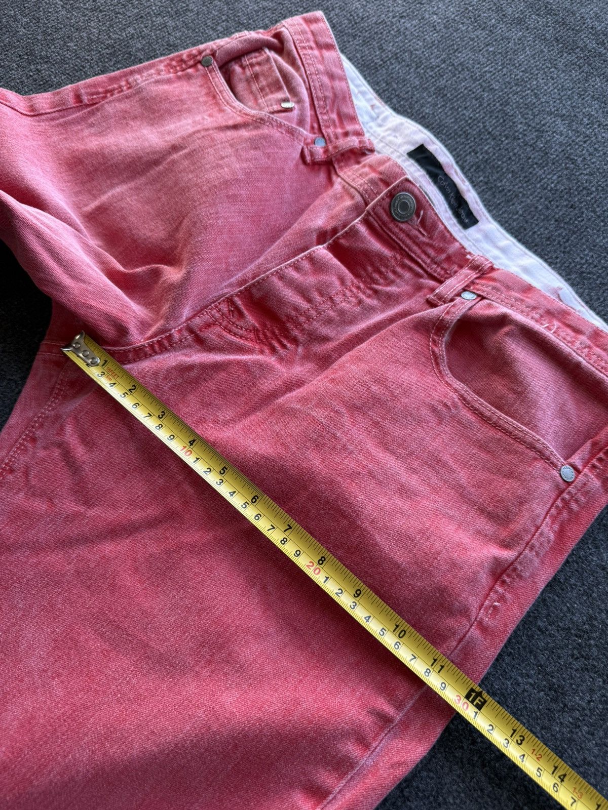 Calvin Klein 00s Calvin Klein Jeans Archive Red Dyed Skinny Denim W34 Size US 34 / EU 50 - 24 Thumbnail