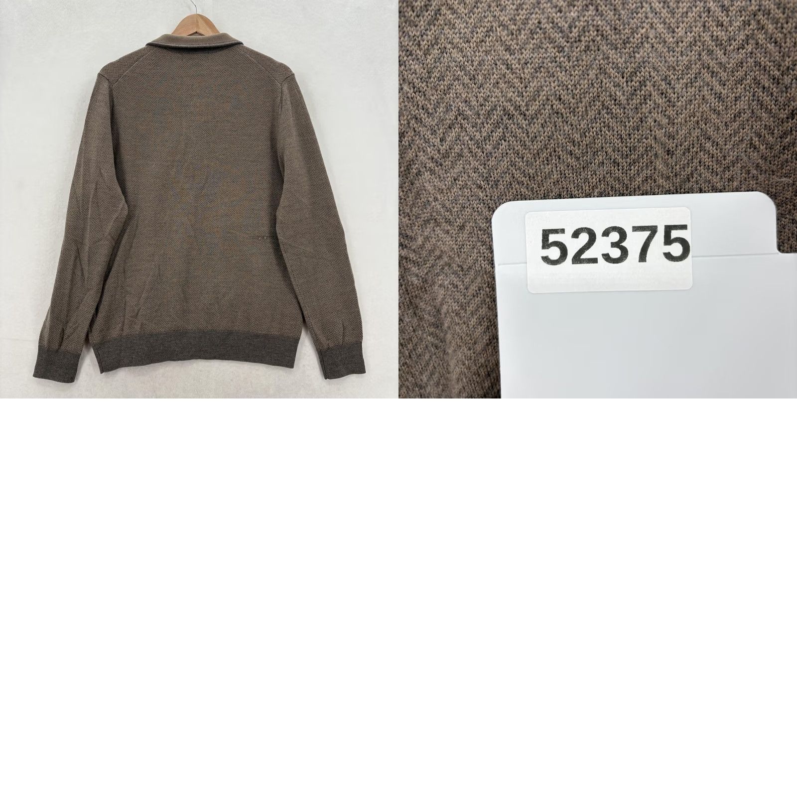 Brooks Brothers Brooks Brothers Sweater Mens M Brown Merino Wool 1/4 Zip Mock Neck Pullover Size US M / EU 48-50 / 2 - 9 Thumbnail