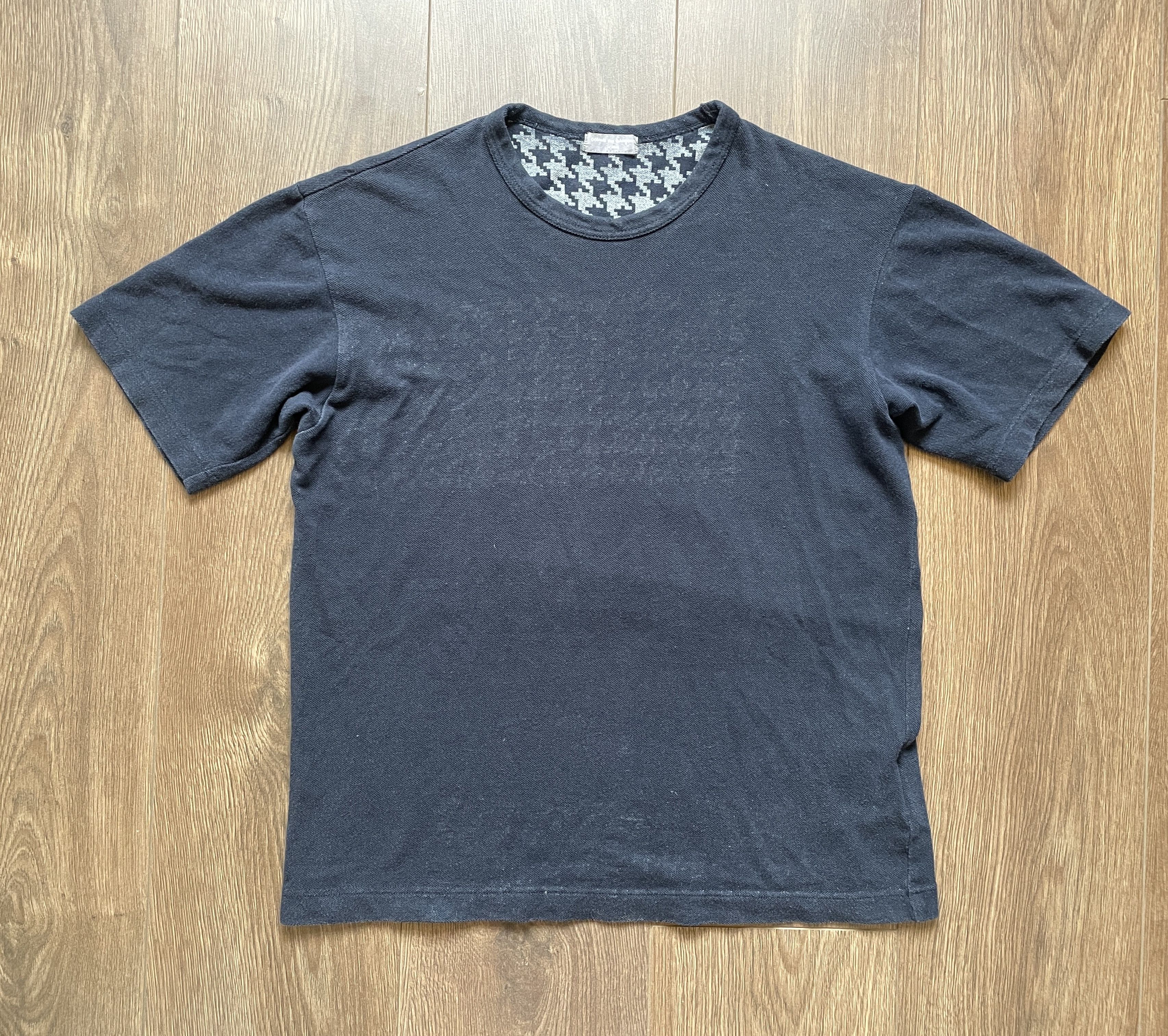 Comme des Garcons Homme Comme Des Garcons Homme 2001 Reverse Houndstooth tee Size US M / EU 48-50 / 2 - 2 Thumbnail