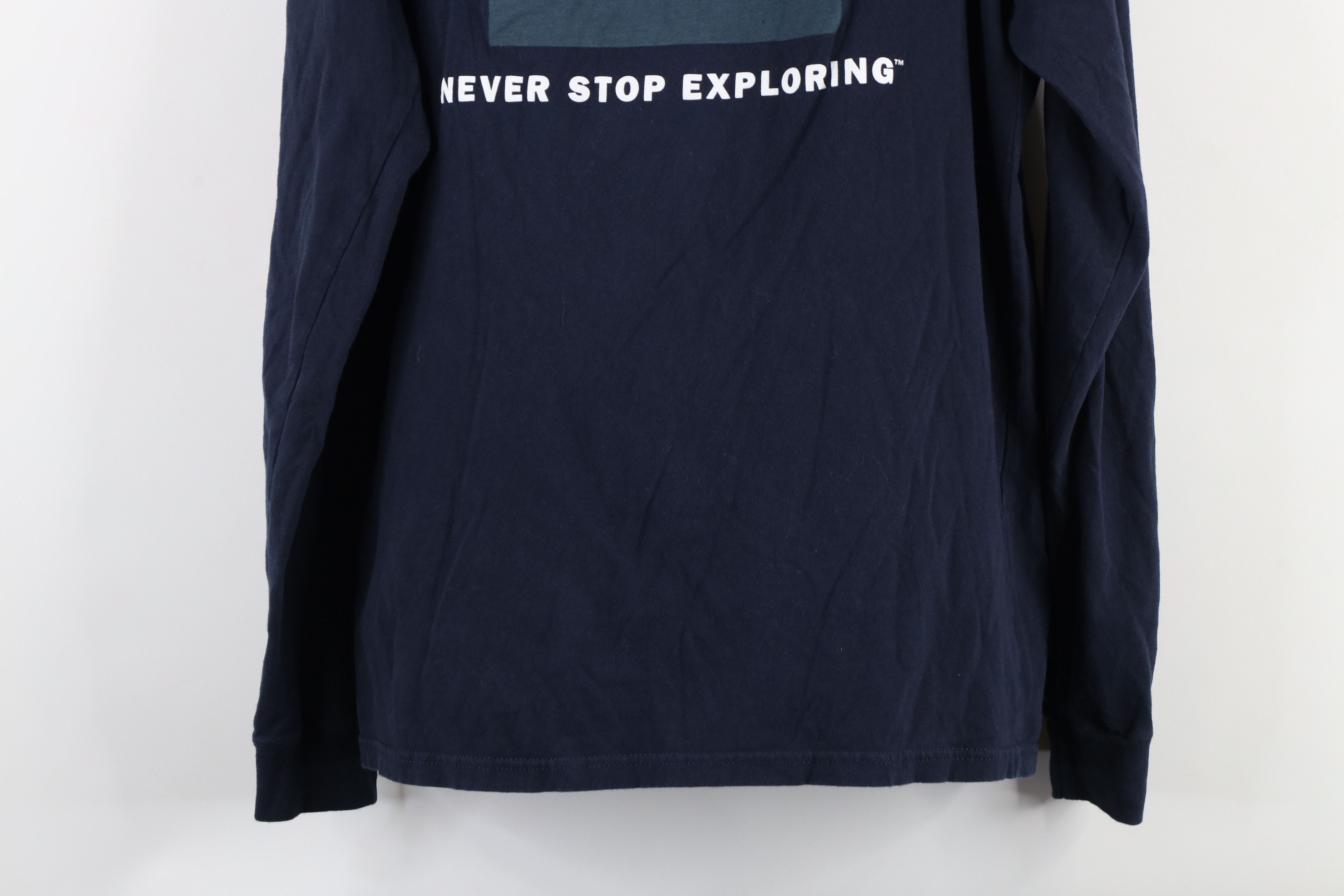 The North Face × Vintage The North Face Spell Out Big Logo Long Sleeve T-Shirt Blue Size US S / EU 44-46 / 1 - 10 Thumbnail