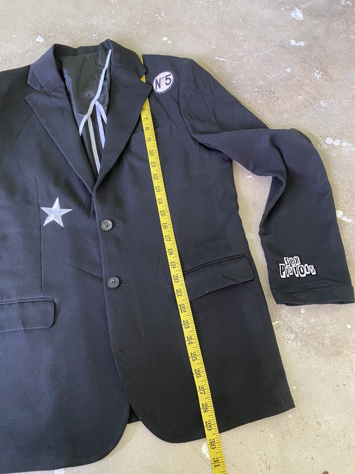 If Six Was Nine Vant x Sex Pistols Punk Patch Blazer Jacket Korea Size US L / EU 52-54 / 3 - 16 Thumbnail