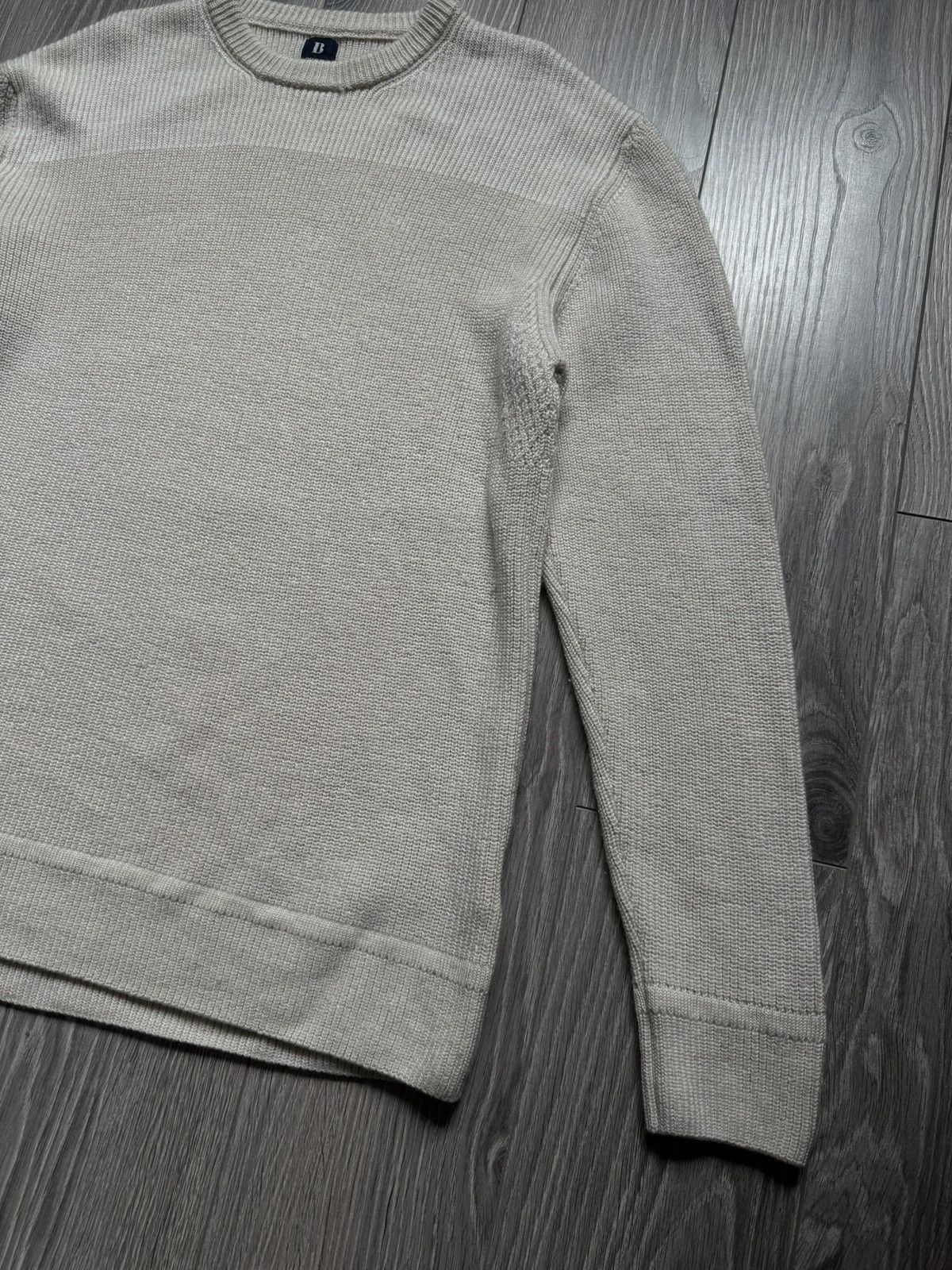 Boggi Boggi Milano Wool Knitted sweater XXL/XL in beige Size US XXL / EU 58 / 5 - 2 Thumbnail