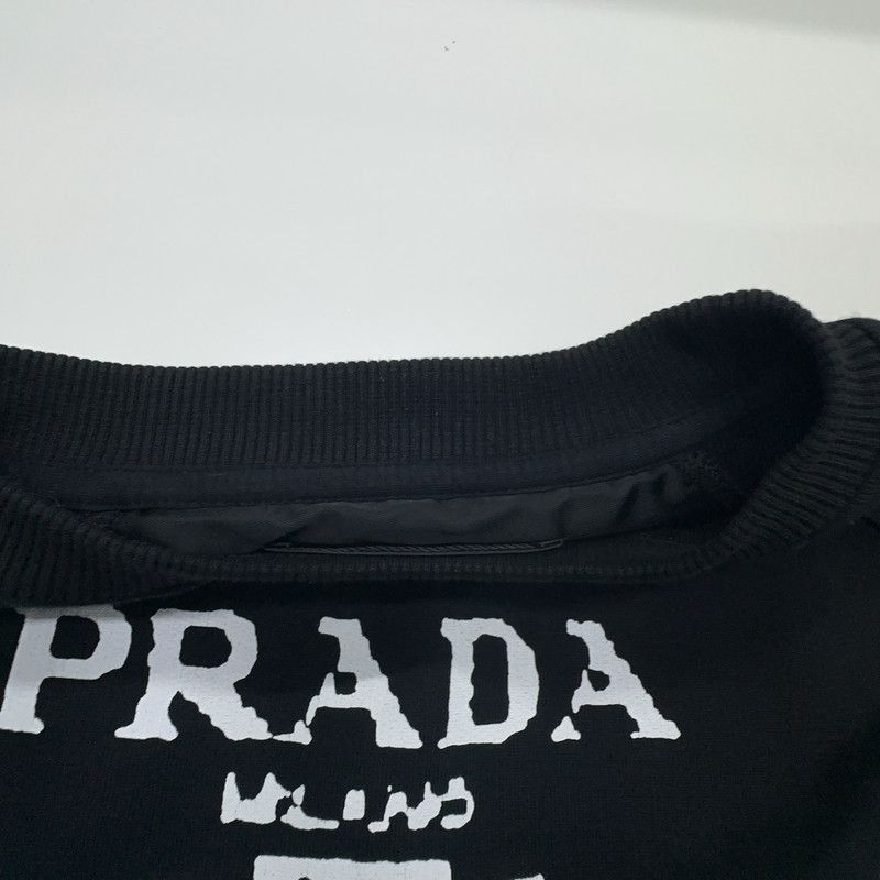 Prada Prada Black Logo Print Sweatshirt-2506 Size US L / EU 52-54 / 3 - 9 Thumbnail