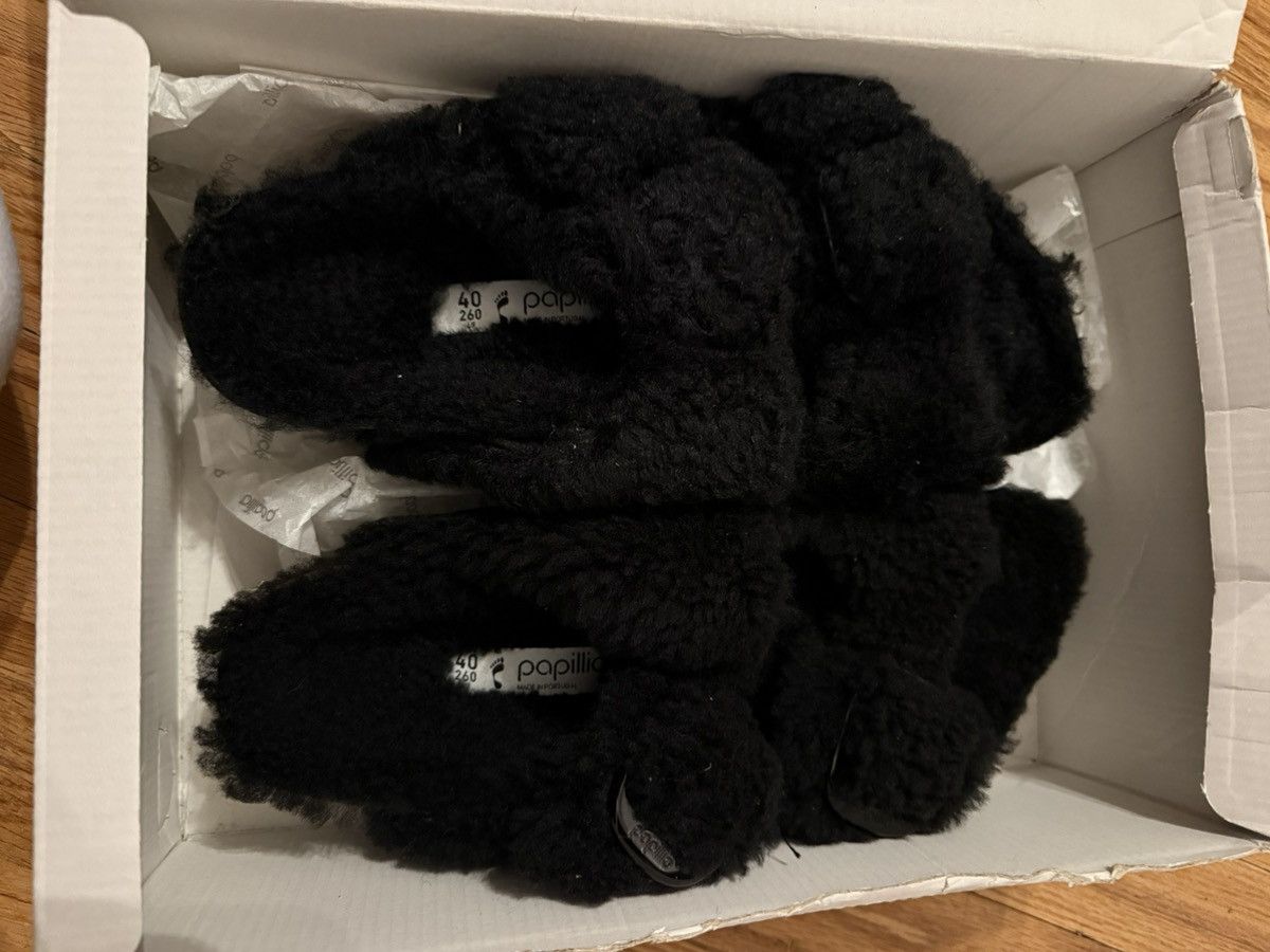Birkenstock Big Buckle Pap - Teddy Black Size US 9 / IT 39 - 3 Thumbnail