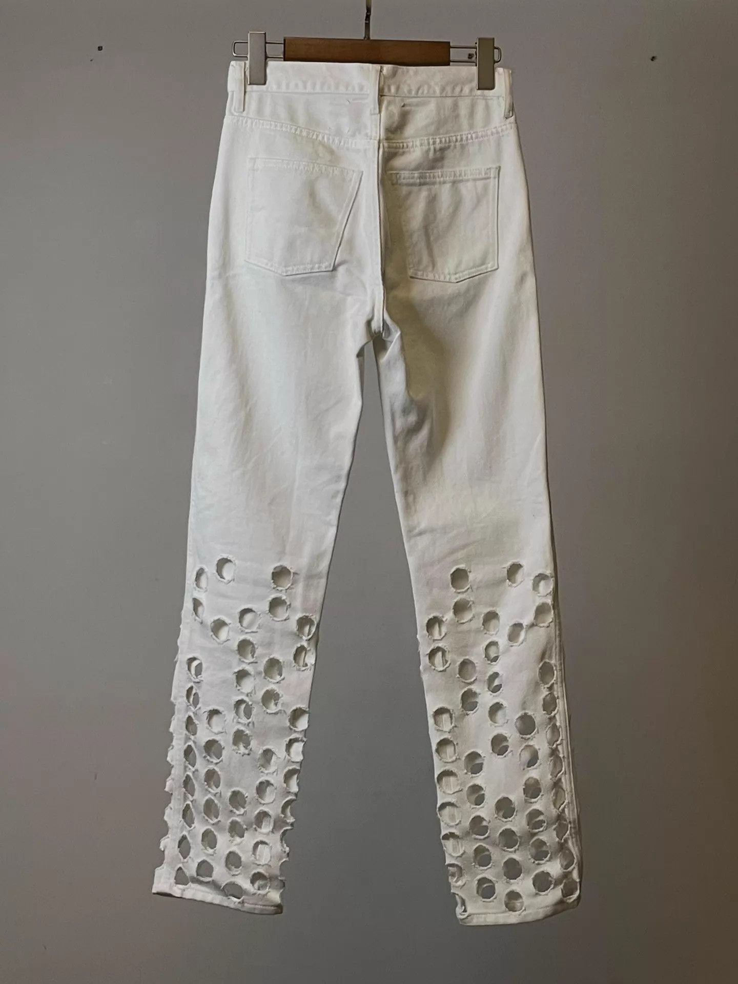 Maison Margiela Maison Margiela SS2020 WL Polka Dot Distressed Jeans Size 25" / US 0 / IT 36 - 5 Thumbnail