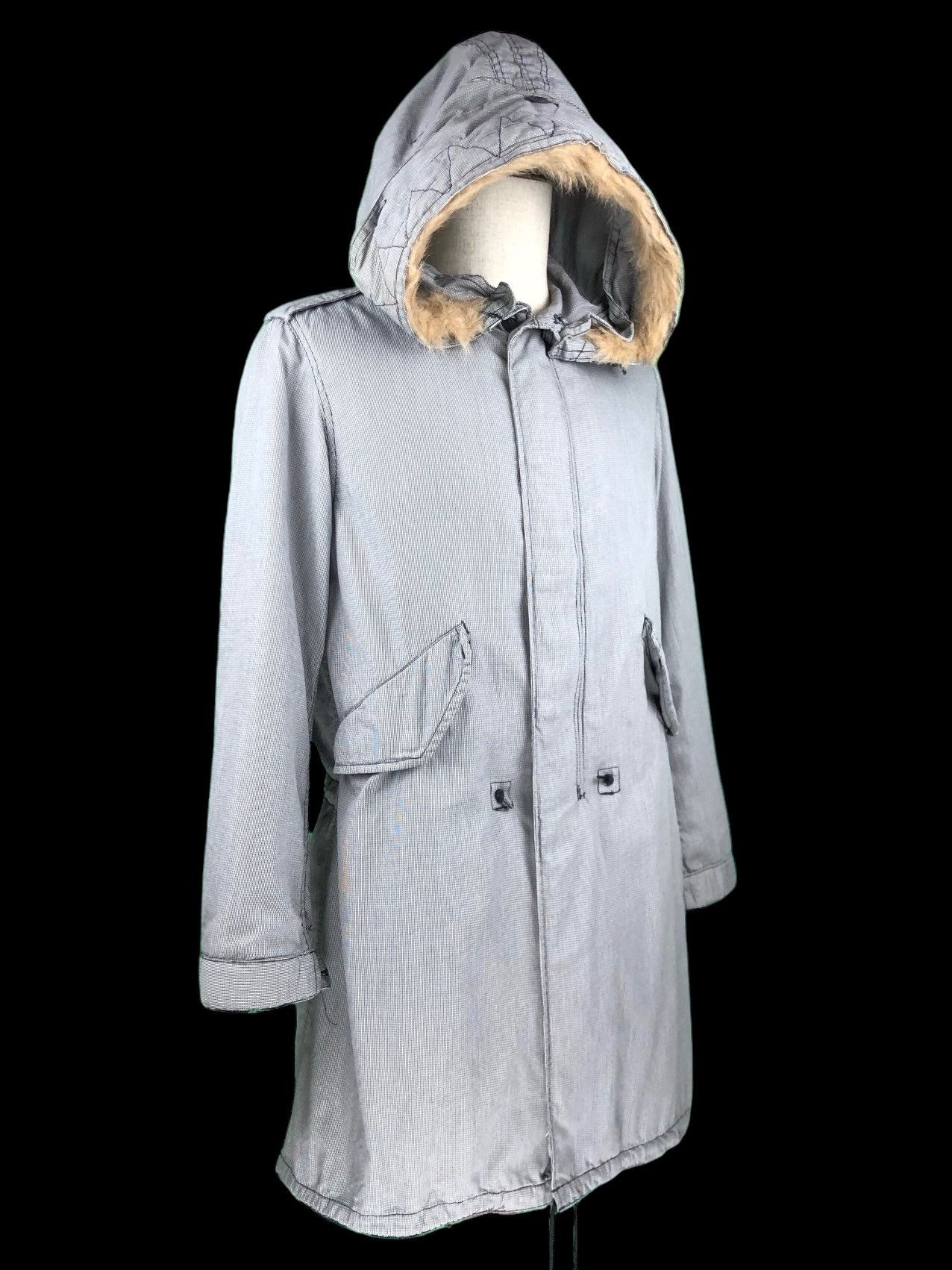 Alpha Industries Fishtail Parka Fur Military Long Jacket S