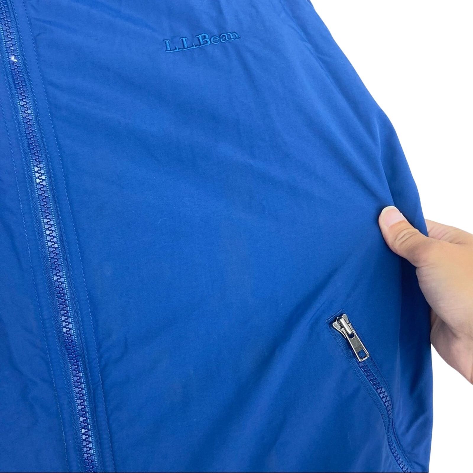L.L. Bean LL Bean Blue Nylon Full Zip Jacket Sz M Size US M / EU 48-50 / 2 - 3 Thumbnail