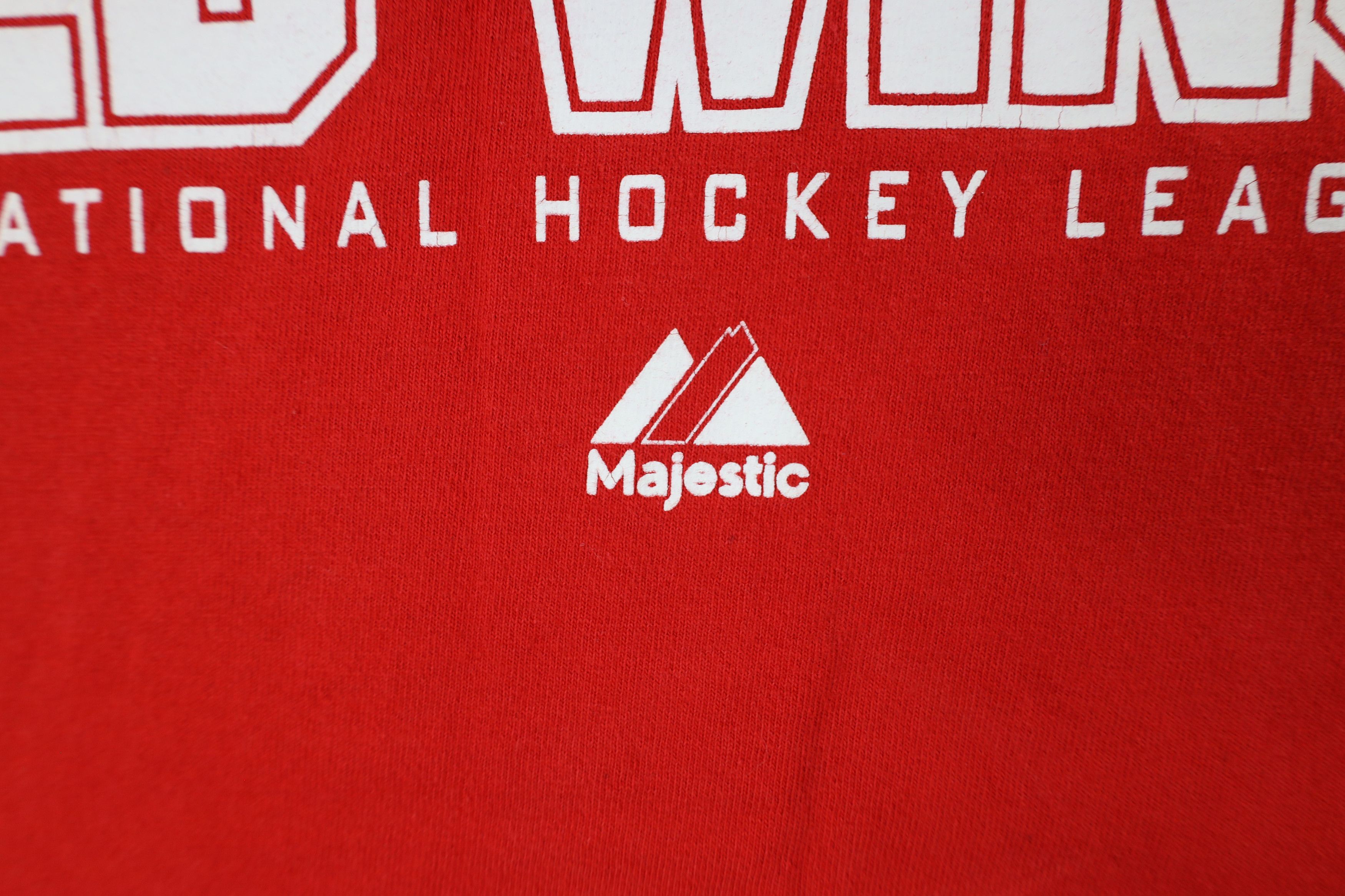Majestic × Vintage Vintage Majestic Red Wings Hockey Long Sleeve T-Shirt Red Size US XL / EU 56 / 4 - 8 Thumbnail