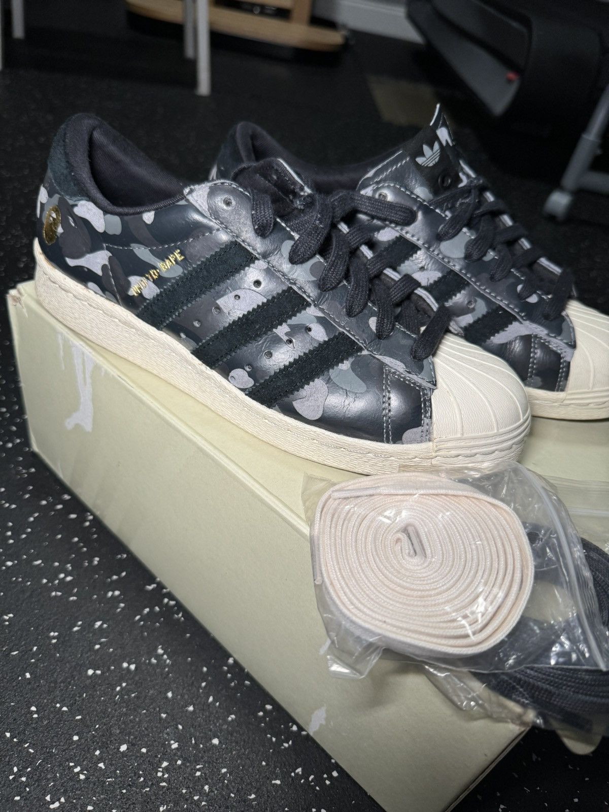 undefeated x bape x adidas superstar