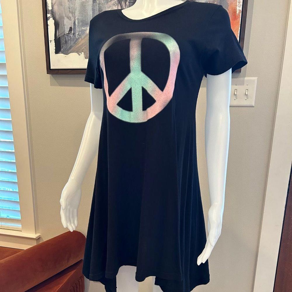 Wildfox Wildfox Stel Peace Babydoll T-shirt Dress Size M / US 6-8 / IT 42-44 - 1 Thumbnail