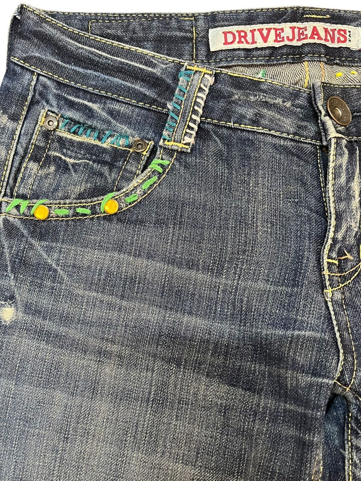 If Six Was Nine × Seditionaries Vintage Drive Jeans Flare Bootcut Embroidery Denim Size US 30 / EU 46 - 7 Thumbnail