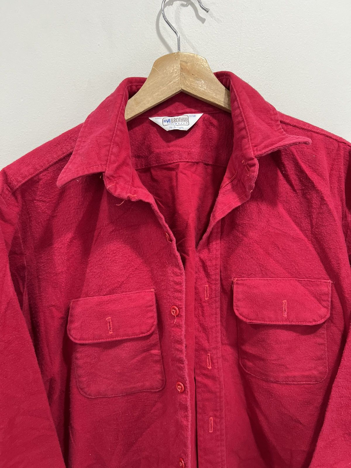 Japanese Brand Vintage Five Brother Button Up Shirt flannel Size US L / EU 52-54 / 3 - 4 Thumbnail