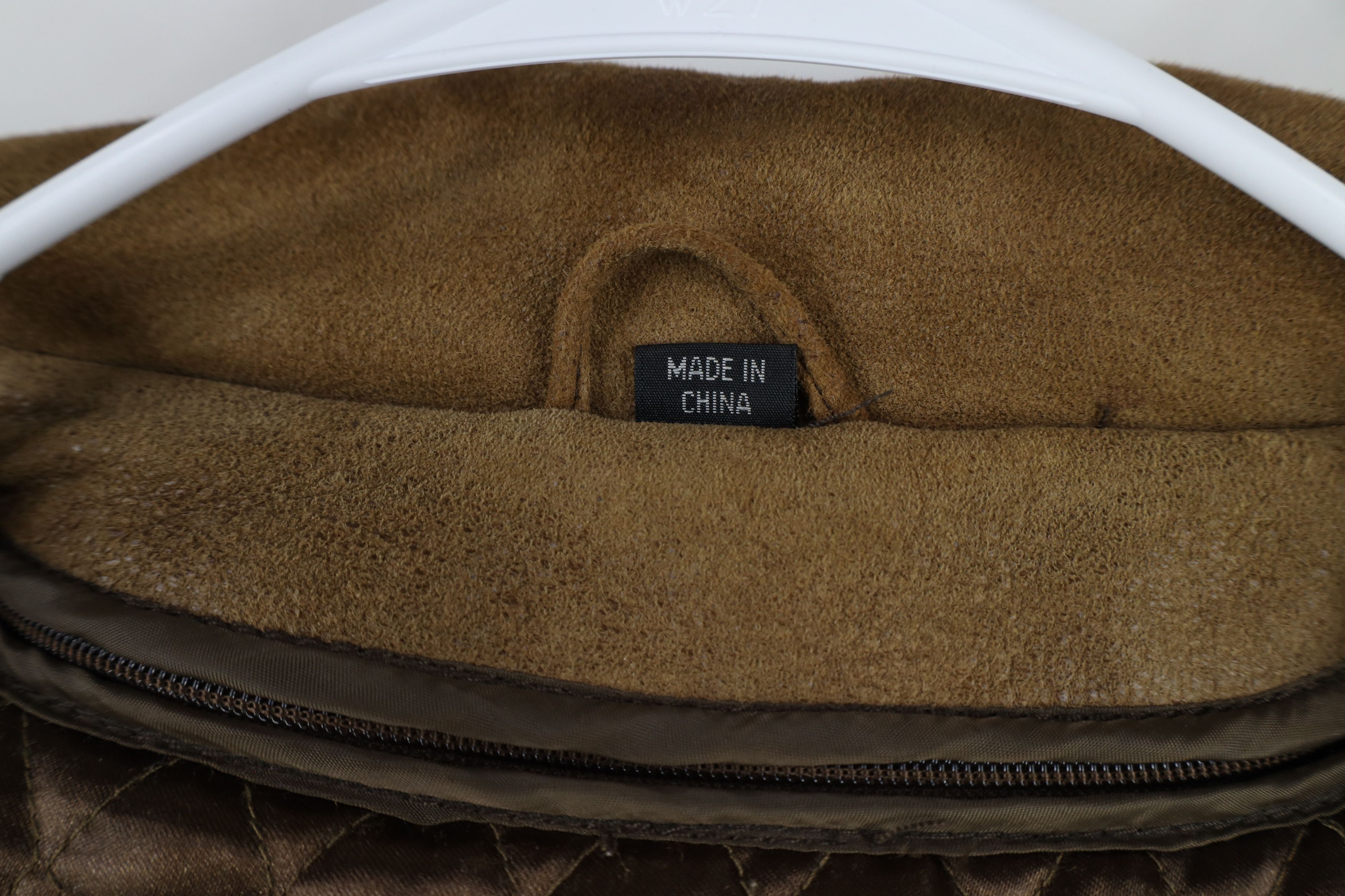 Vintage Vintage 90s Streetwear Heavy Suede Leather Bomber Jacket Size US L / EU 52-54 / 3 - 8 Thumbnail