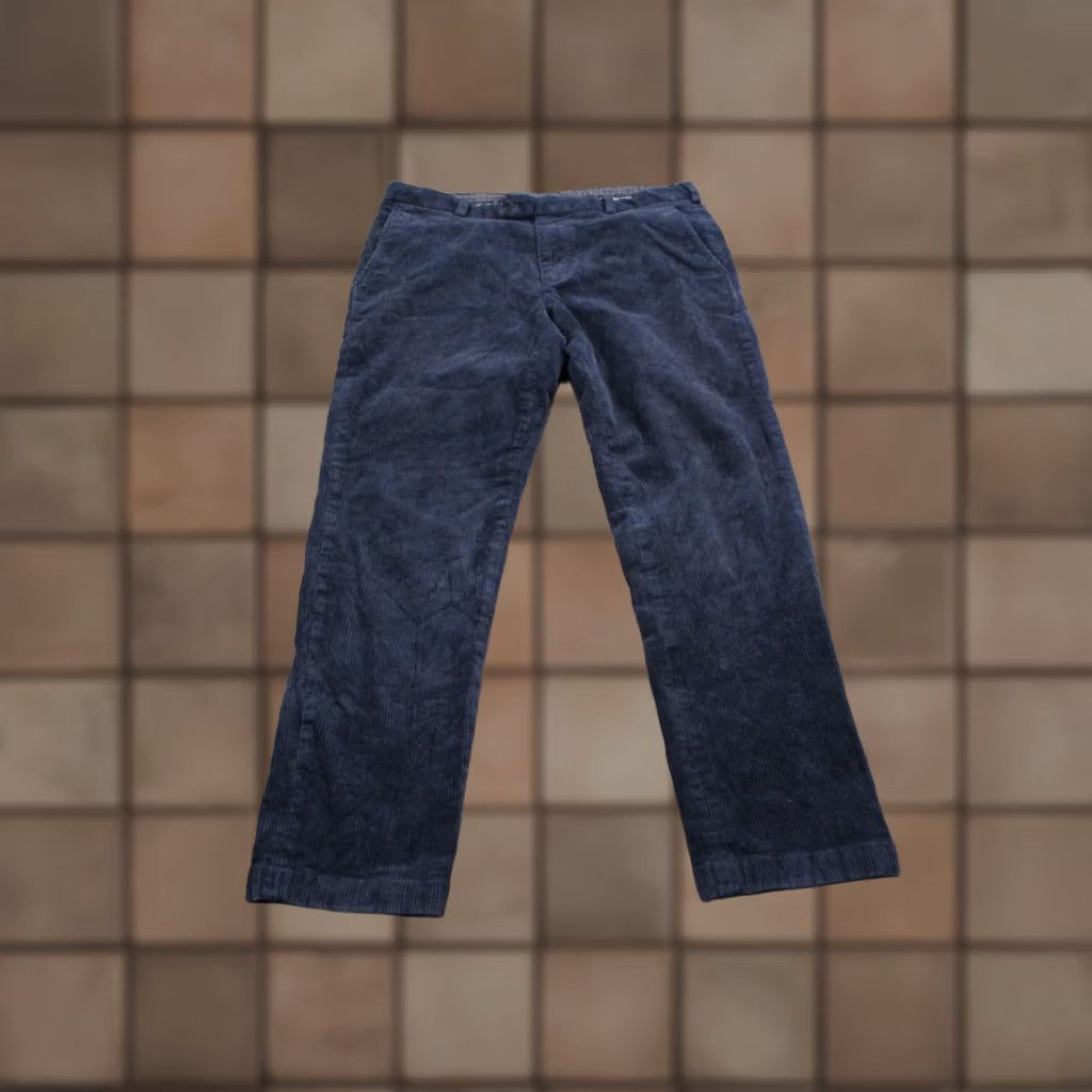 Brooks Brothers Brooks Brothers Pants Men 36 X 32 Blue Chino Corduroy Straight Stretch Navy Size US 36 / EU 52 - 1 Thumbnail