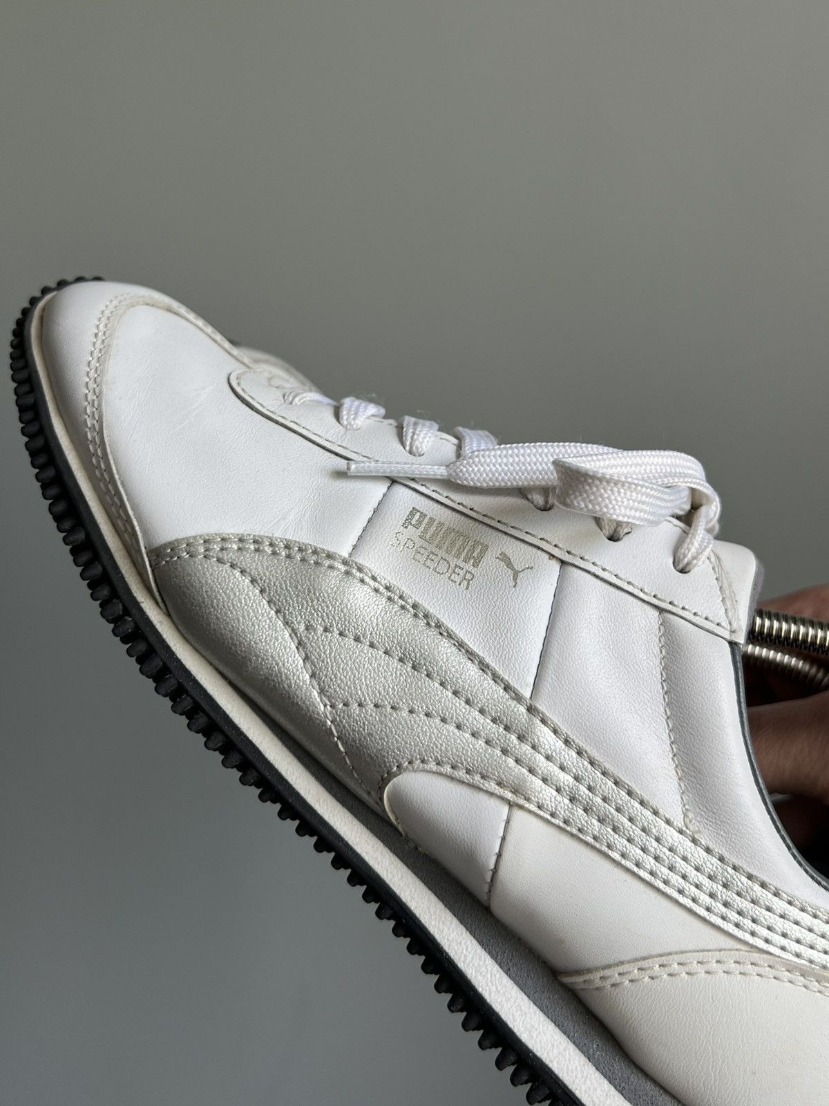 Puma Vintage Y2k Puma Speeder Leather Hype Sneakers Size US 7 / IT 37 - 6 Thumbnail
