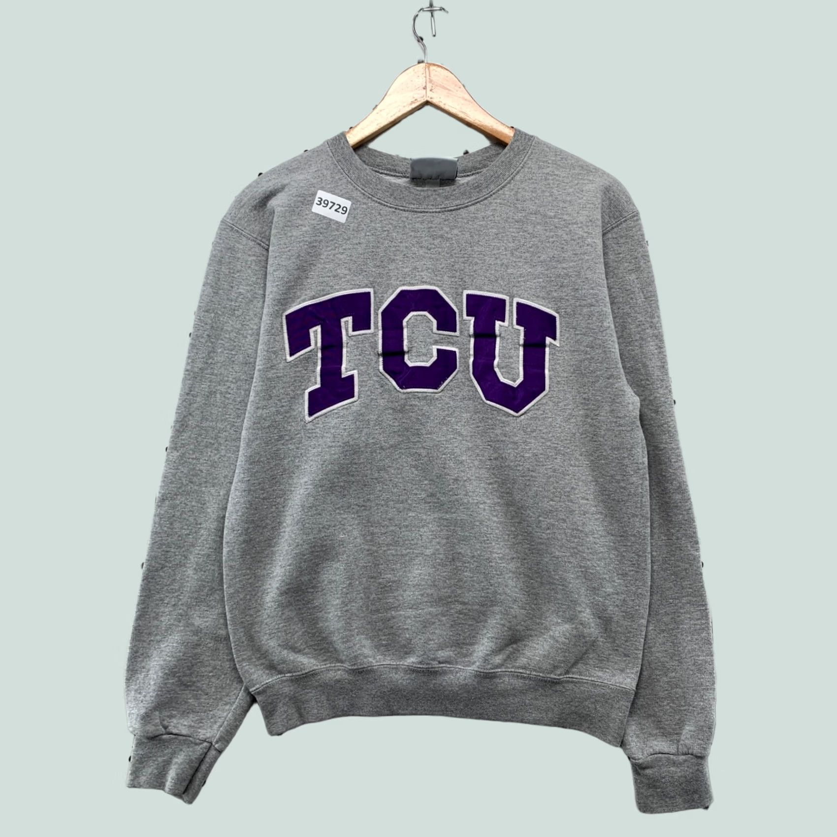 Champion VINTAGE Champion TCU Crewneck Sweatshirt Mens S Gray University 20x23.5 Sweatshirt Crew Neck Long Sleeve Graphic Print Dream in Motion Size US S / EU 44-46 / 1 - 1 Thumbnail