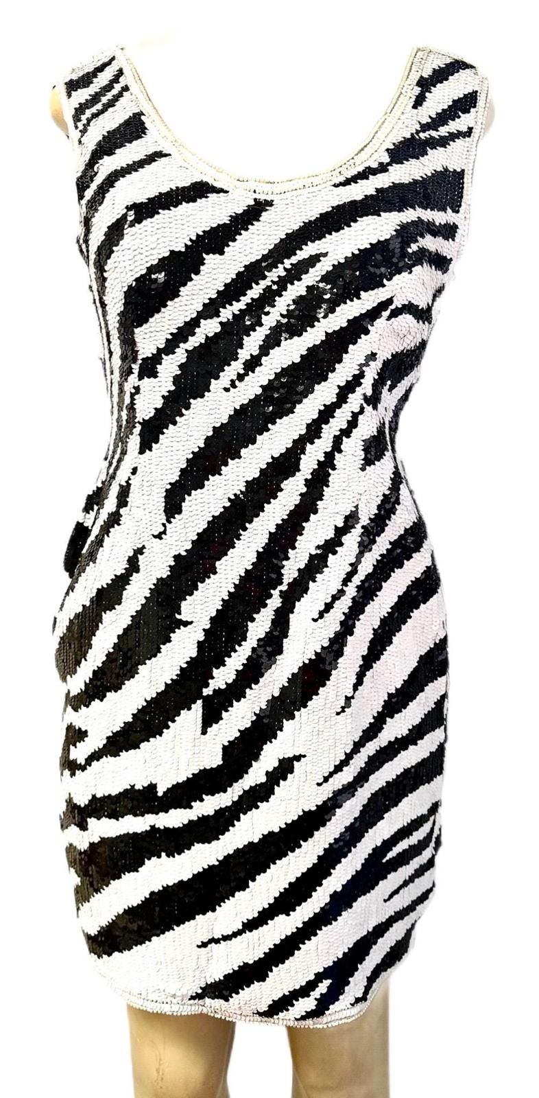 Other Sequin Zebra Cocktail Dress size 8 Size M / US 6-8 / IT 42-44 - 1 Thumbnail