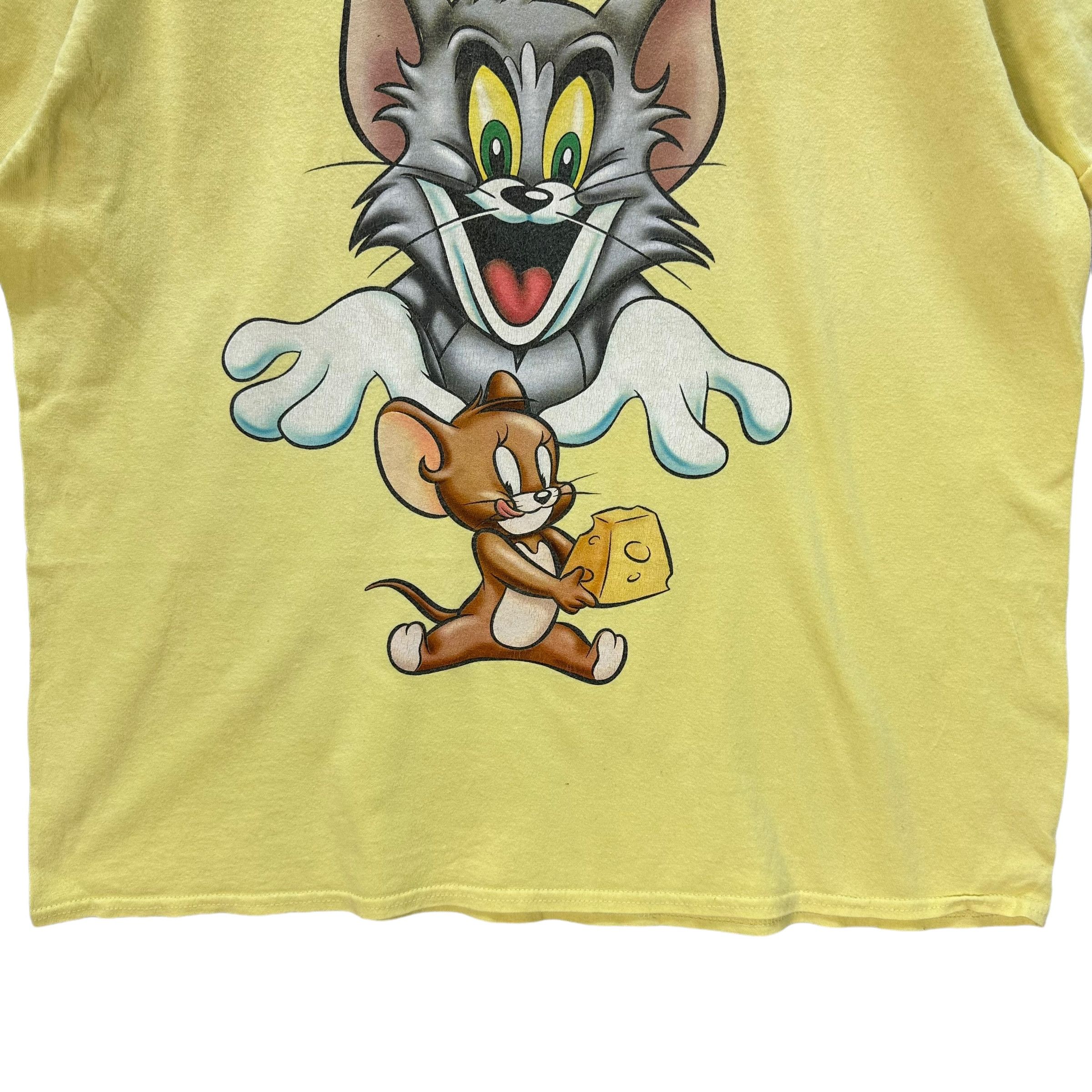Vintage HANNA BARBERA TOM & JERRY GRAPHIC YELLOW TEES #9097-56 Size US XL / EU 56 / 4 - 4 Thumbnail