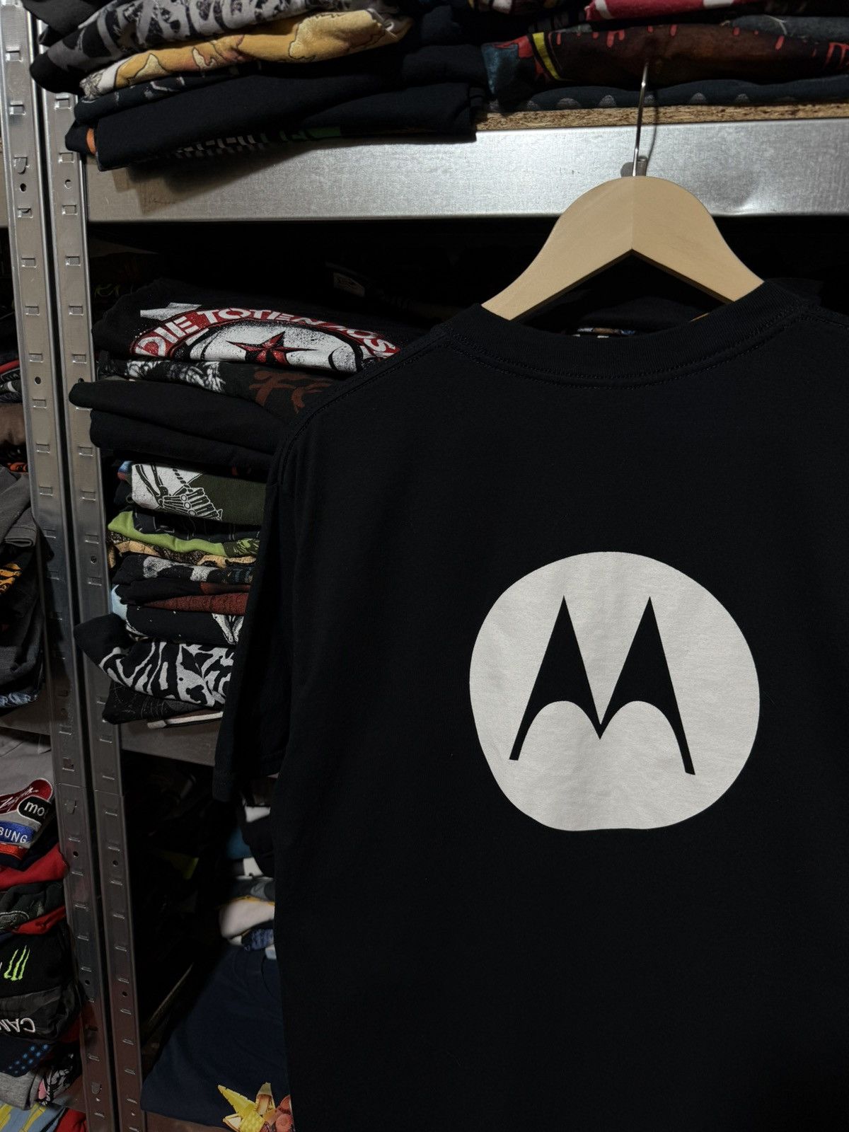 Motorola Vintage 1990’s Motorola Big Design Graphic T-Shirt Y2K Hype Size US L / EU 52-54 / 3 - 3 Thumbnail