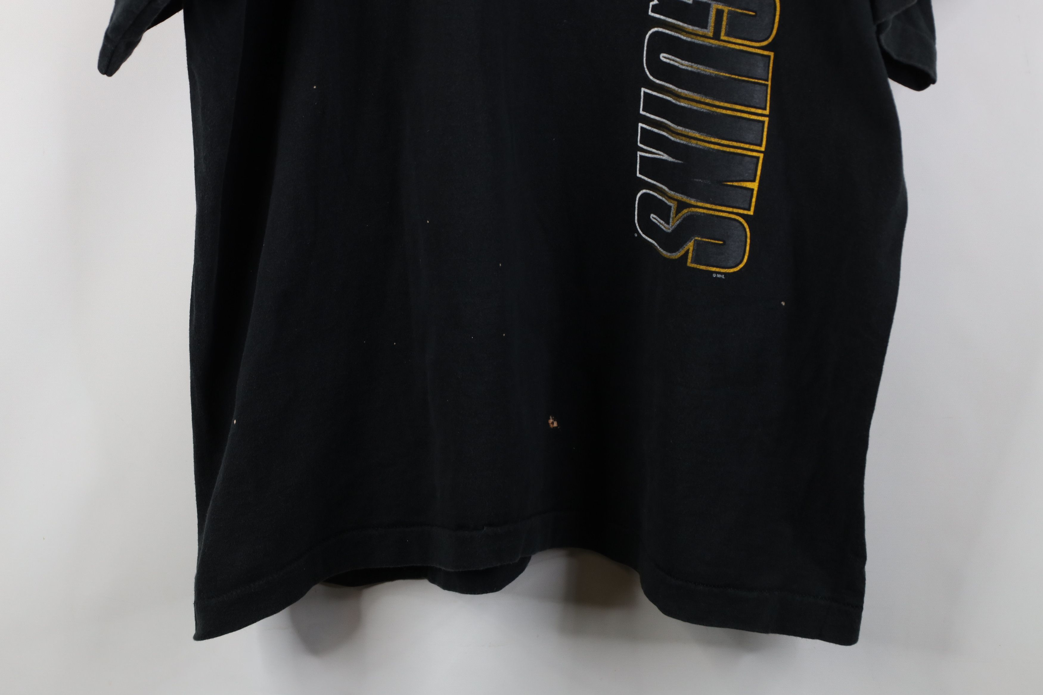 Vintage Vintage 90s Pittsburgh Penguins Hockey T-Shirt Black USA Size US XXL / EU 58 / 5 - 3 Thumbnail