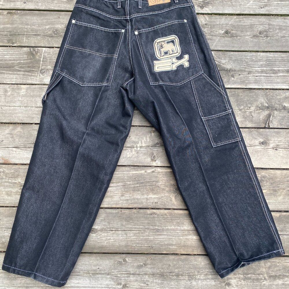 Vintage Vintage 90s Y2K EXCO Bulldog Embroidered Jeans Size 32 Size US 32 / EU 48 - 6 Thumbnail