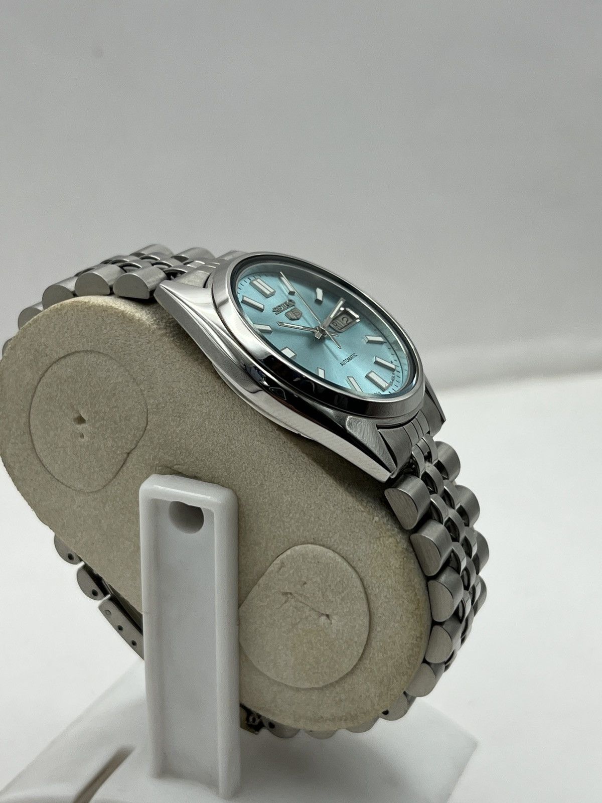 Seiko SEIKO 5 SNX447 ICE-BLUE SUNBRUST DIAL AUTOMATIC 17 JEWELS Size 36 - 4 Thumbnail