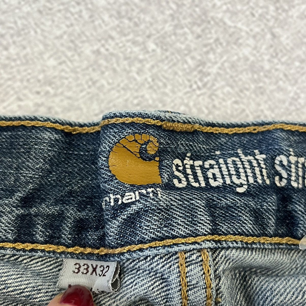 Carhartt Carhartt blue denim jeans straight pant Size US 32 / EU 48 - 7 Thumbnail