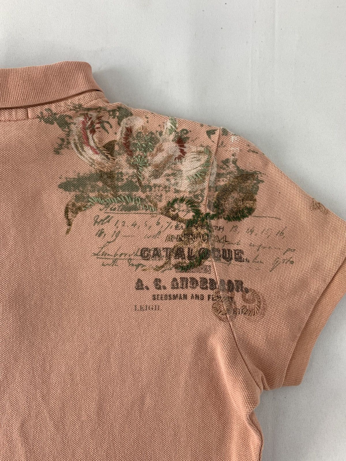 Ralph Lauren Ralph Lauren The Skinny Polo Floral Design Polo Tee T Shirt Size L / US 10 / IT 46 - 9 Thumbnail