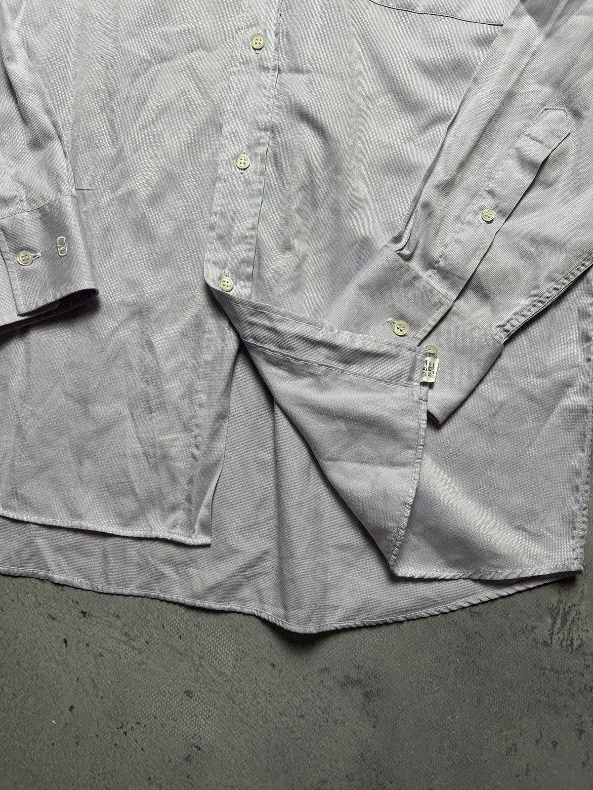 Dior Vintage 90s Christian Dior Italy Button Up Shirt Lux 15 1/2 Size US L / EU 52-54 / 3 - 11 Thumbnail