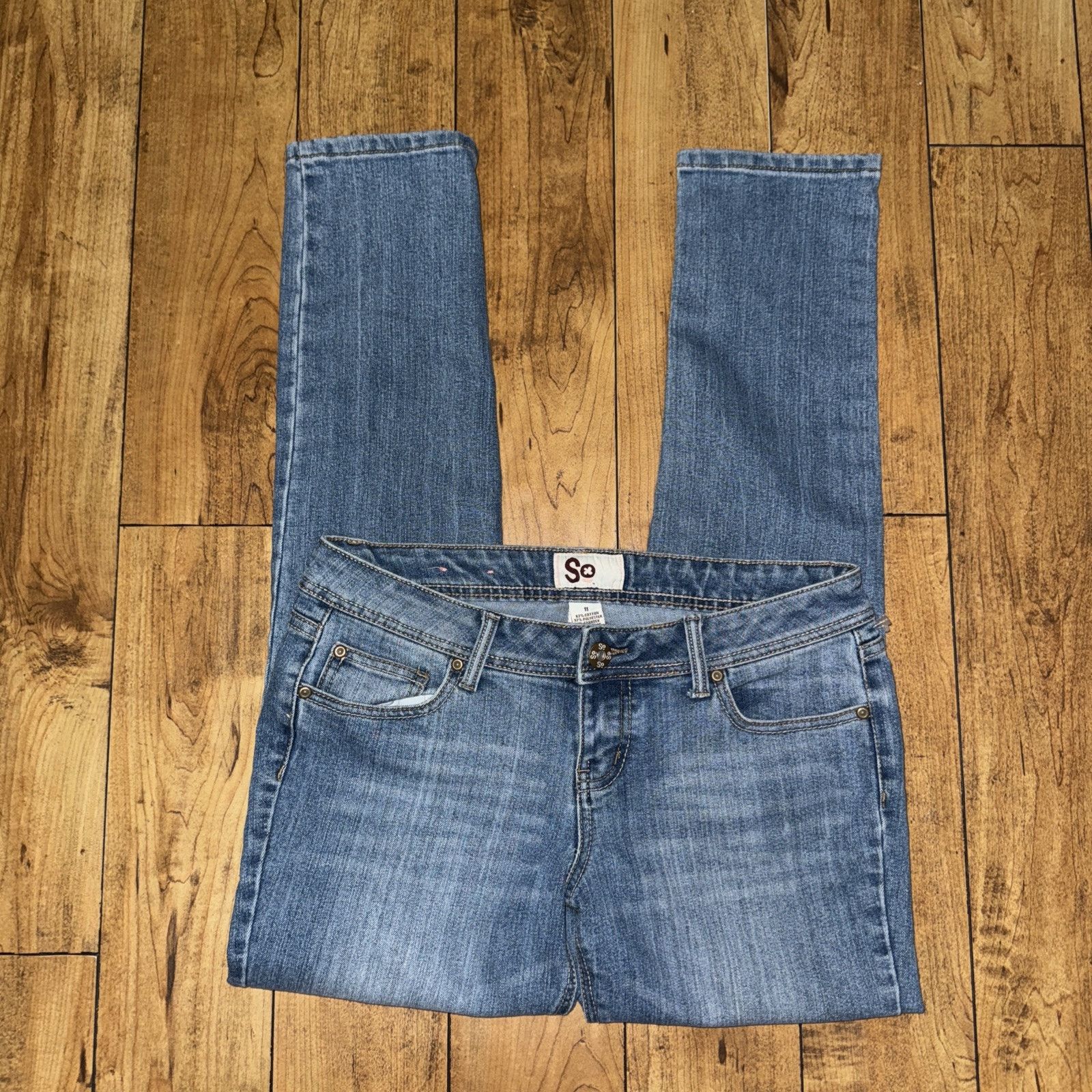 Vintage So Denim Jeans Size 11 32x30 Size 32" / US 10 / IT 46 - 3 Thumbnail
