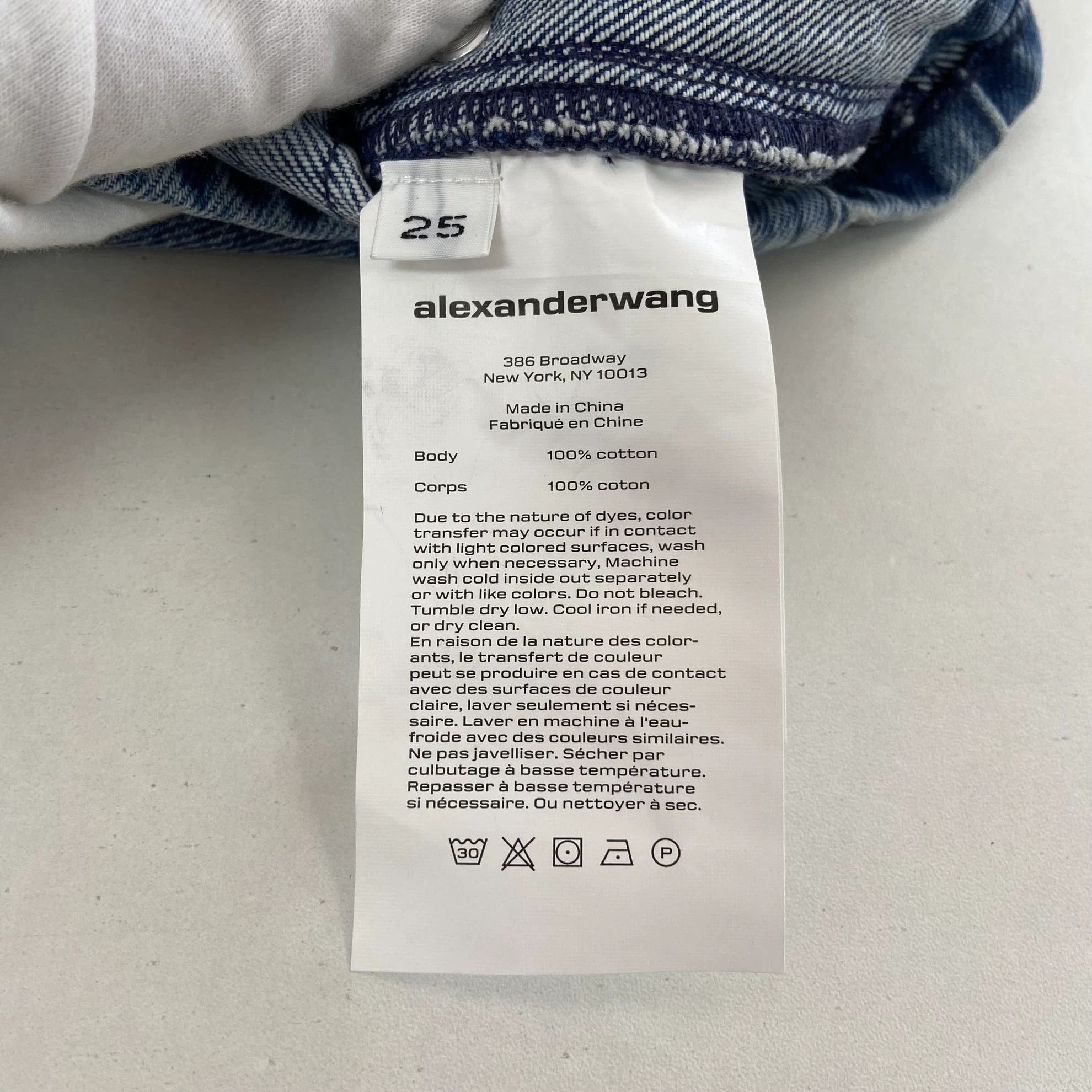 Alexander Wang Alexander Wang Women's Blue Denim Shorts 25 Size 25" / US 0 / IT 36 - 7 Thumbnail