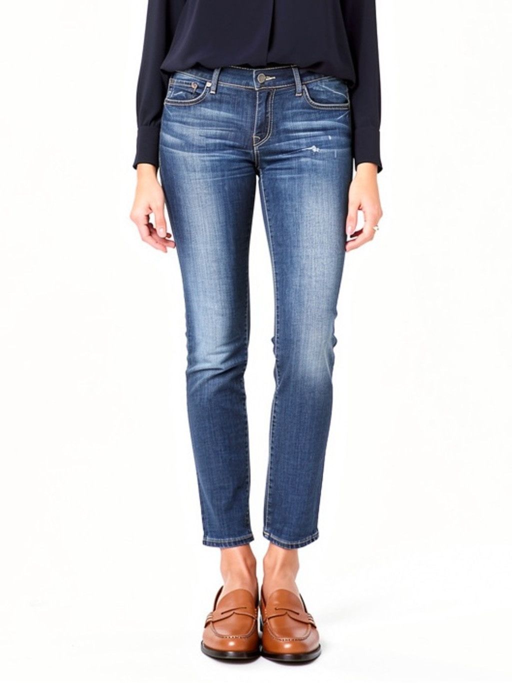 True Religion True Religion Mid Rise Skinny Jeans Size 28 Made in USA Y2K Size 28" / US 6 / IT 42 - 1 Thumbnail