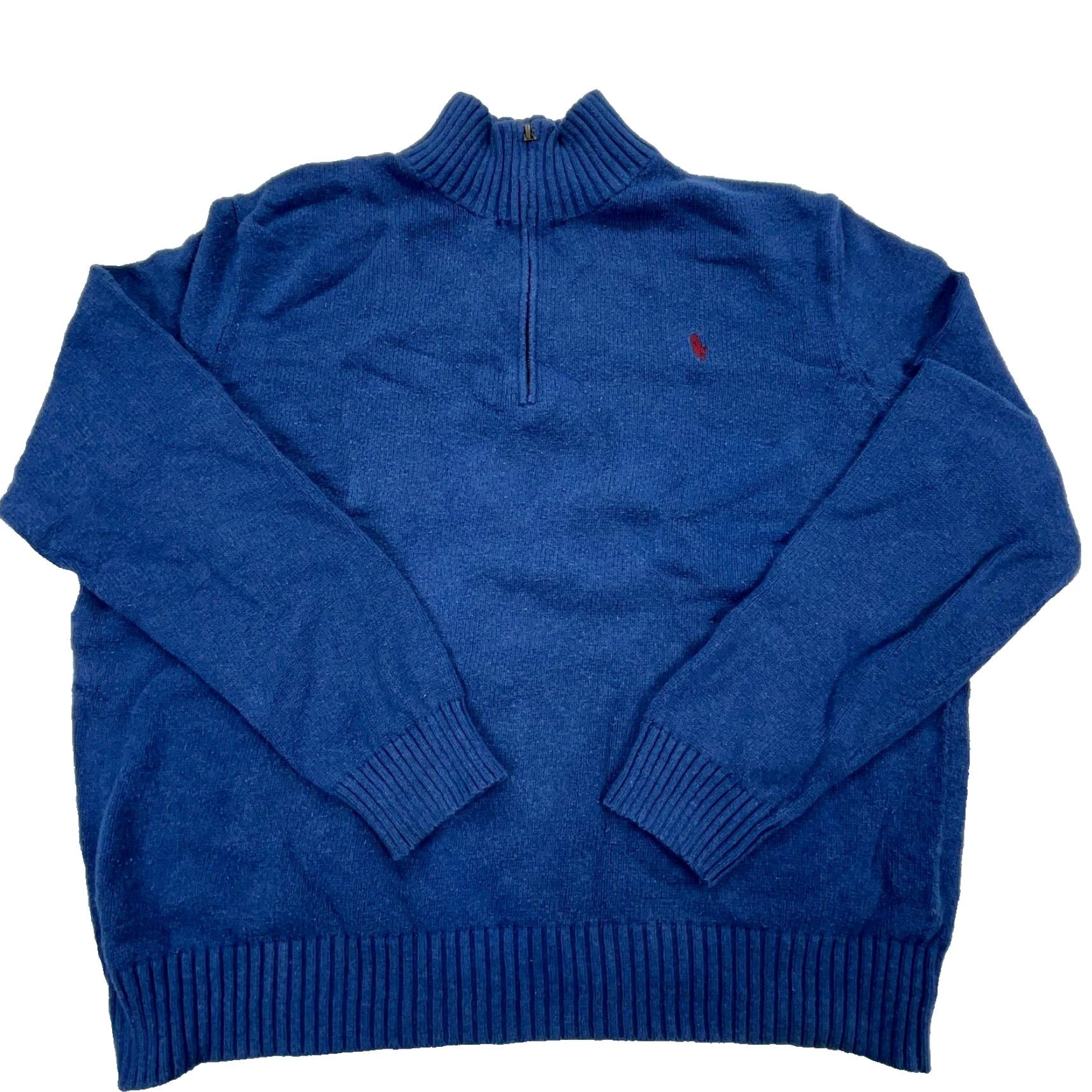 Polo Ralph Lauren Polo Ralph Lauren Sweater Men XL Blue Pullover Knit 1/4 Zip Heavyweight Classic Preppy Style Size US XL / EU 56 / 4 - 3 Thumbnail