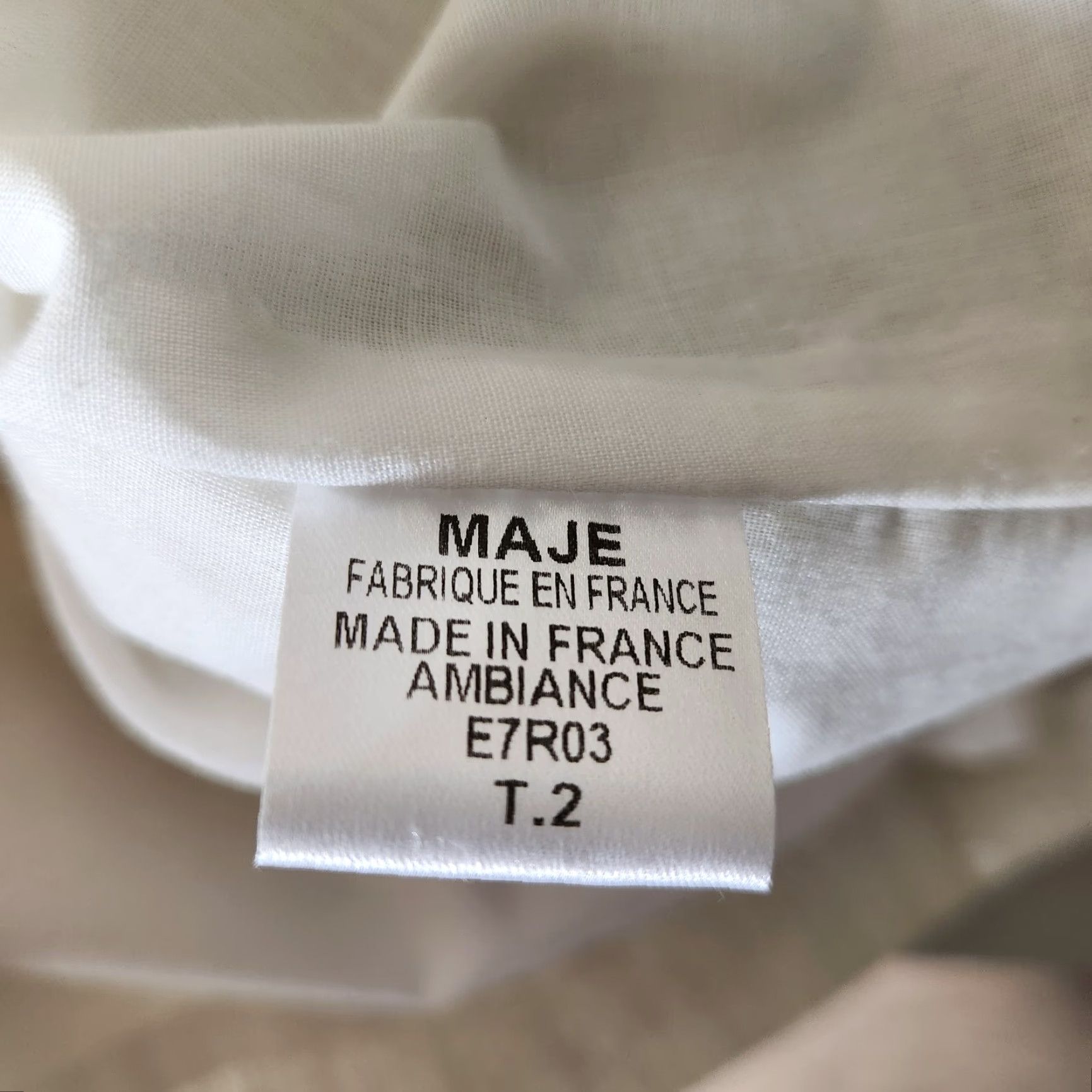 Maje Maje Cream Shimmer Tank Mini Dress-Size 2 Cotton/Lurex Shimmer Size XS / US 0-2 / IT 36-38 - 5 Thumbnail