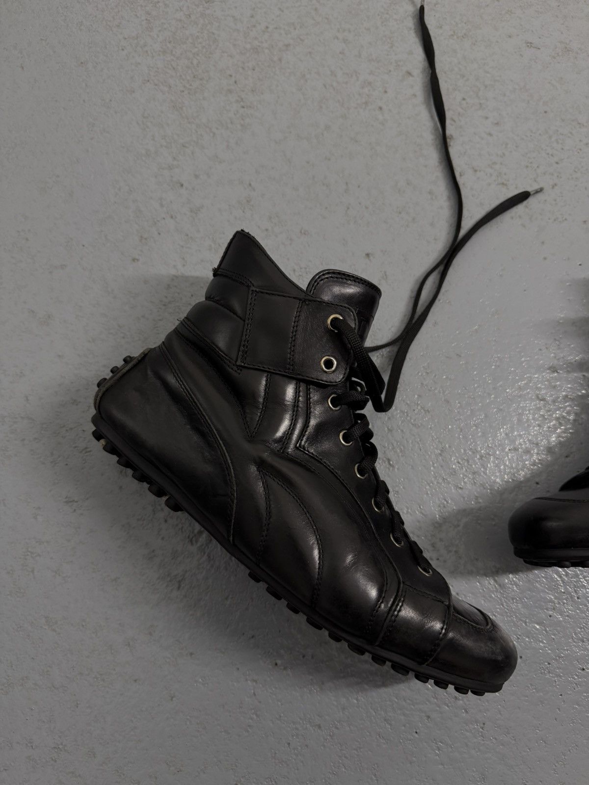 Dolce & Gabbana Vintage Dolce & Gabbana Combat Miltary Leather Sneakers Size US 8 / EU 41 - 4 Thumbnail