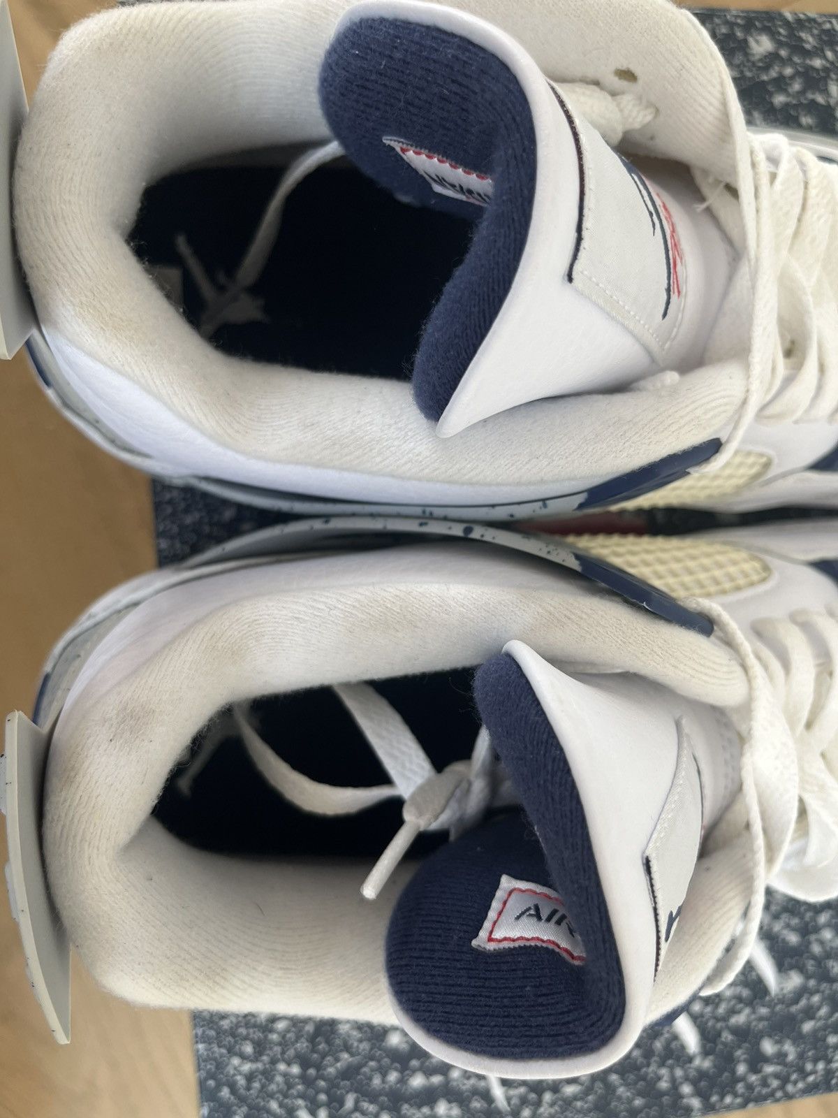 Nike Jordan 4 Midnight Navy Size US 12 / EU 45 - 9 Thumbnail