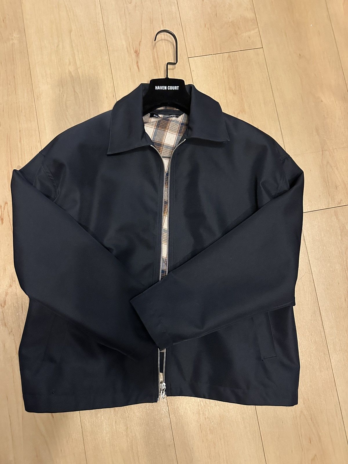 image of Haven Court Lamina Work Jacket in Navy, Men's (Size Small)