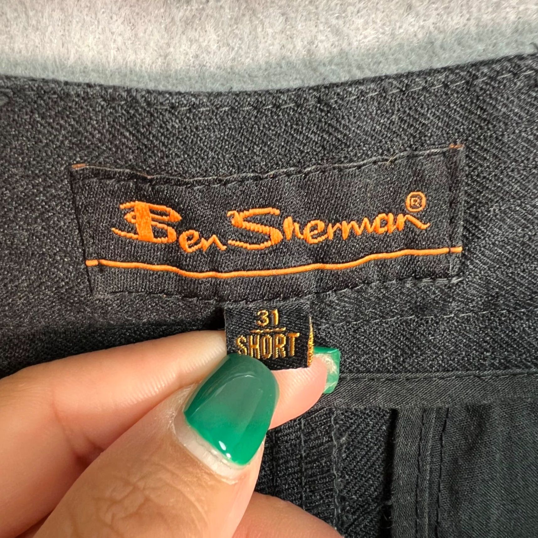 Ben Sherman Ben Sherman Mens Pants Dress Pants 31 Short Gray Straight Leg Inseam 29 Polyester Viscose Flat Front 8/10 Vintage Official Measurements Size US 31 - 3 Thumbnail