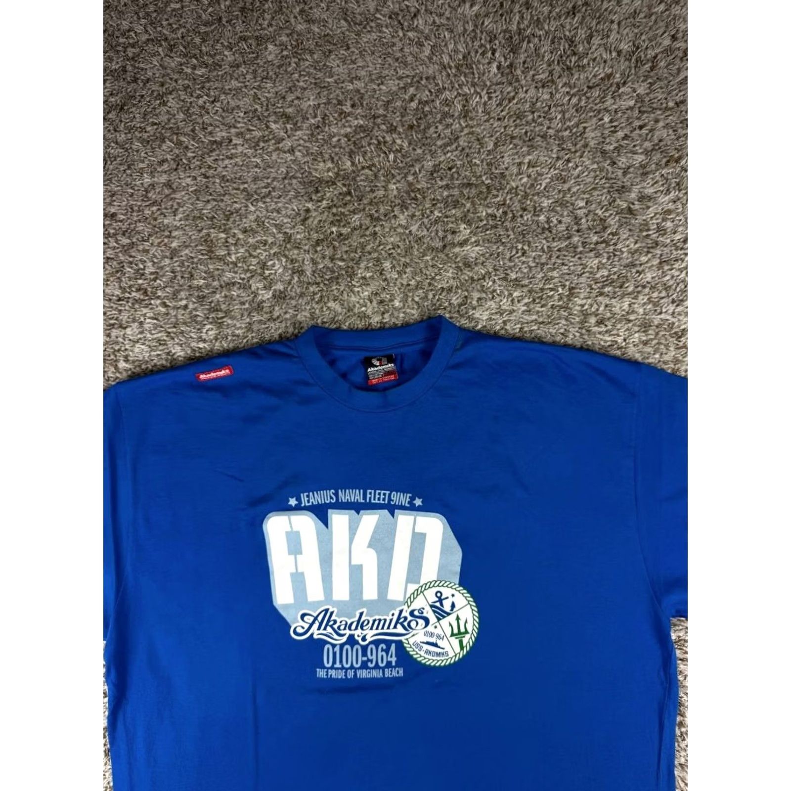Akademiks VINTAGE Akademiks AKDM Shirt XXL Big Logo Graphic Nautical Print Y2K Hip Hop Streetwear Size US XXL / EU 58 / 5 - 2 Thumbnail