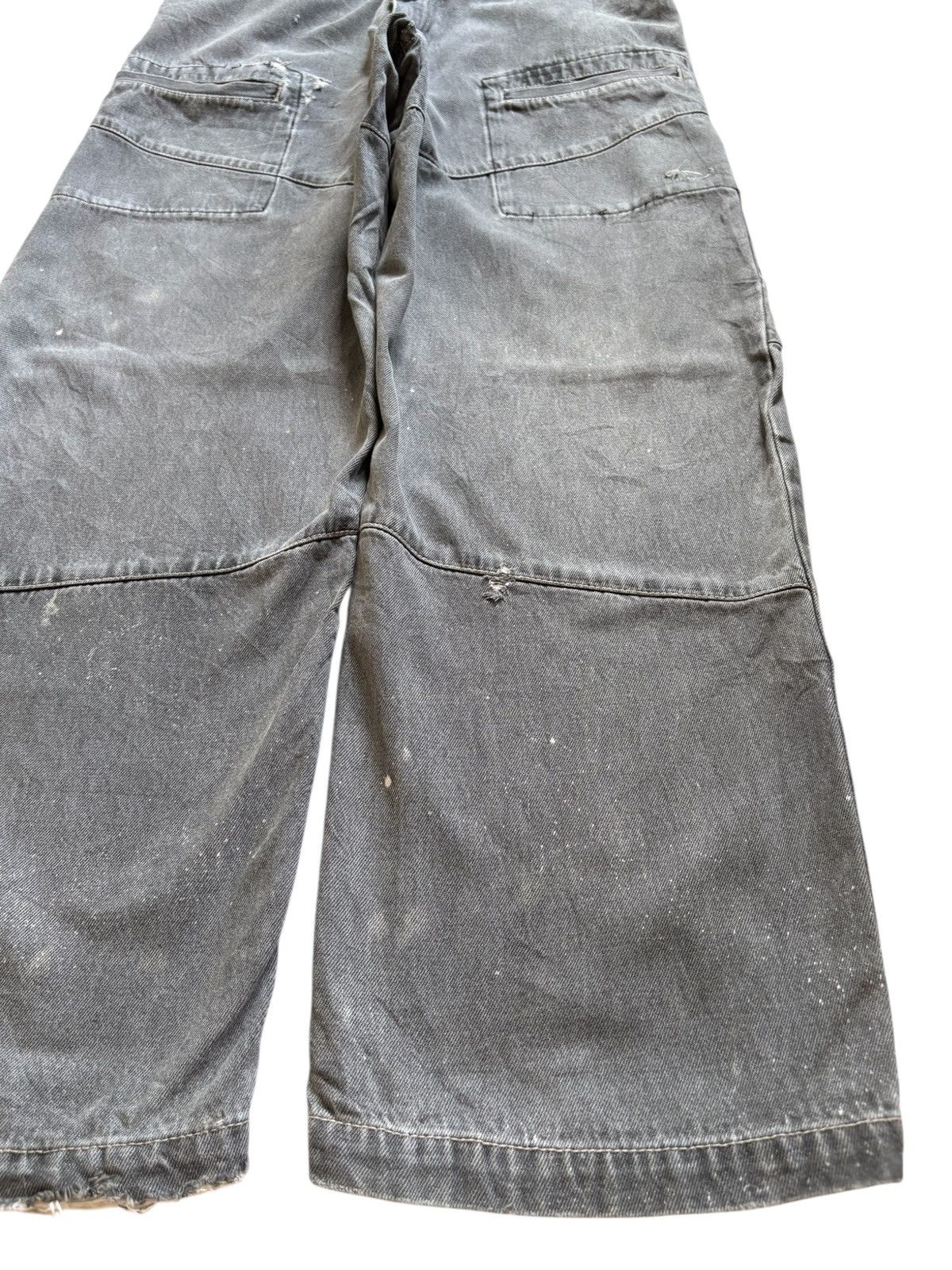 Vans Vintage Vans Painted Tactical Distressed Skate Baggy Jeans Size US 31 - 8 Thumbnail