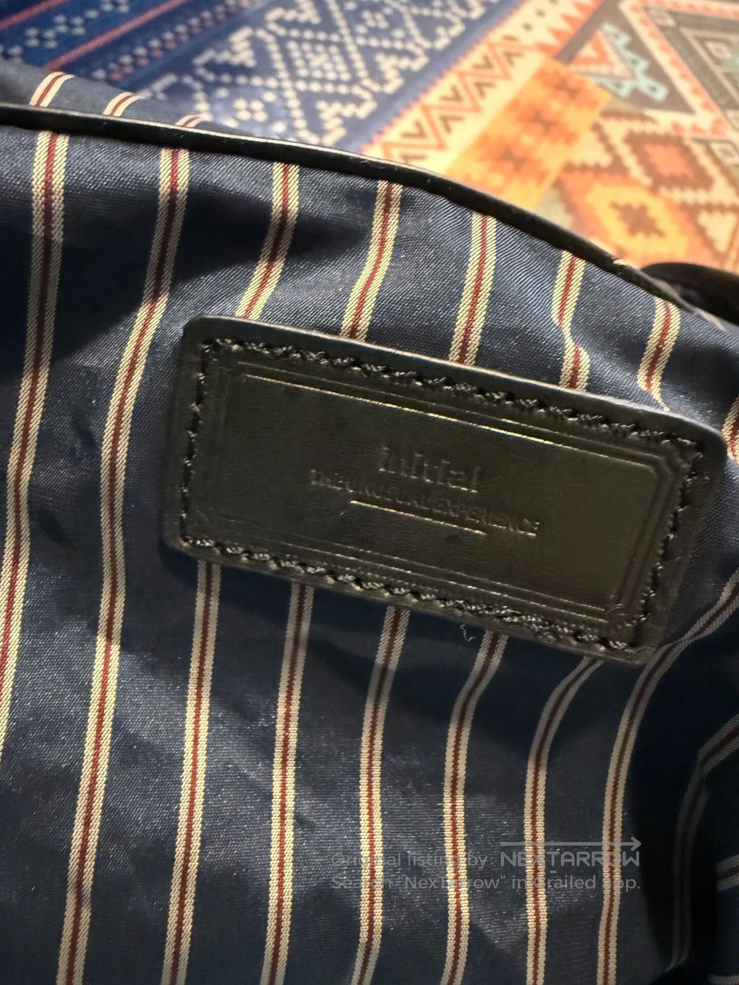 Japanese Brand Canvas and Leather Backpack. Size ONE SIZE - 7 Thumbnail