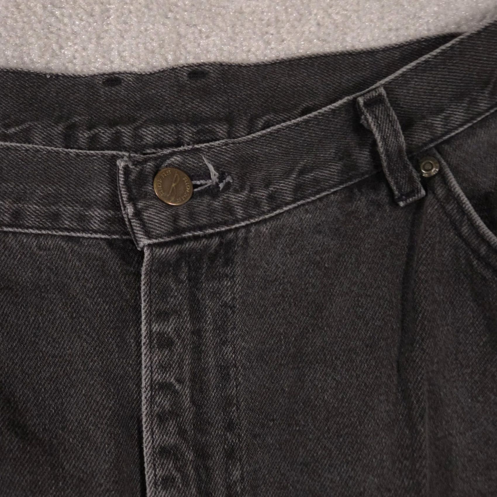 Vintage VINTAGE Riders by Lee Jeans Womens 20WP Charcoal Wash High Rise Relaxed Tapered Denim Size 42" / US 20 - 4 Thumbnail