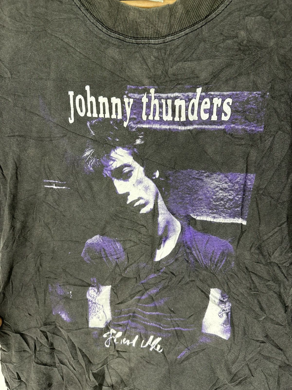 Band Tees Thrased Vintage Album Hurt Me Johnny Thunders Sun Faded Tee Size US S / EU 44-46 / 1 - 7 Thumbnail
