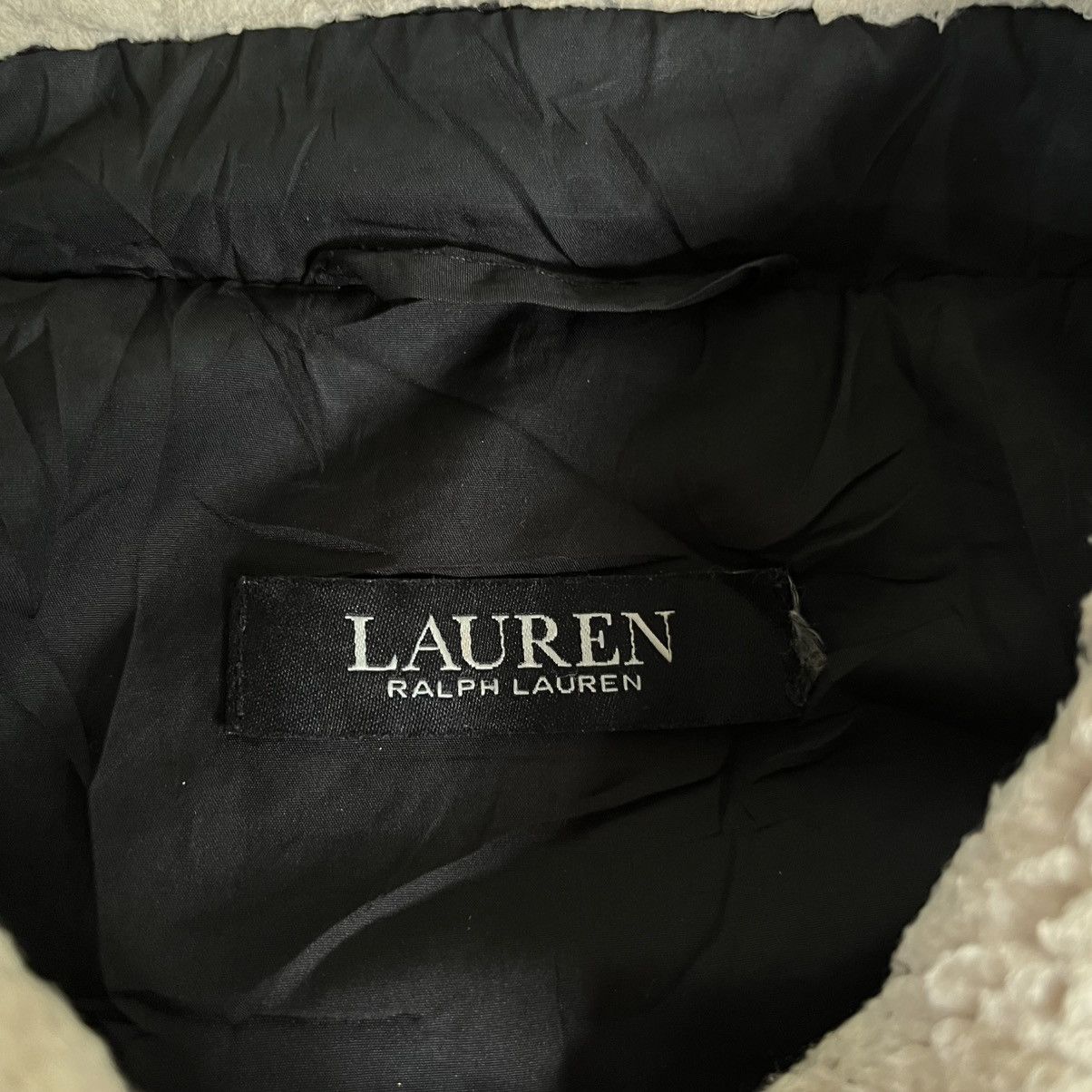 Ralph Lauren Vintage Ralph Lauren Quilted Neck Sherpa Jacket Size US XL / EU 56 / 4 - 7 Thumbnail